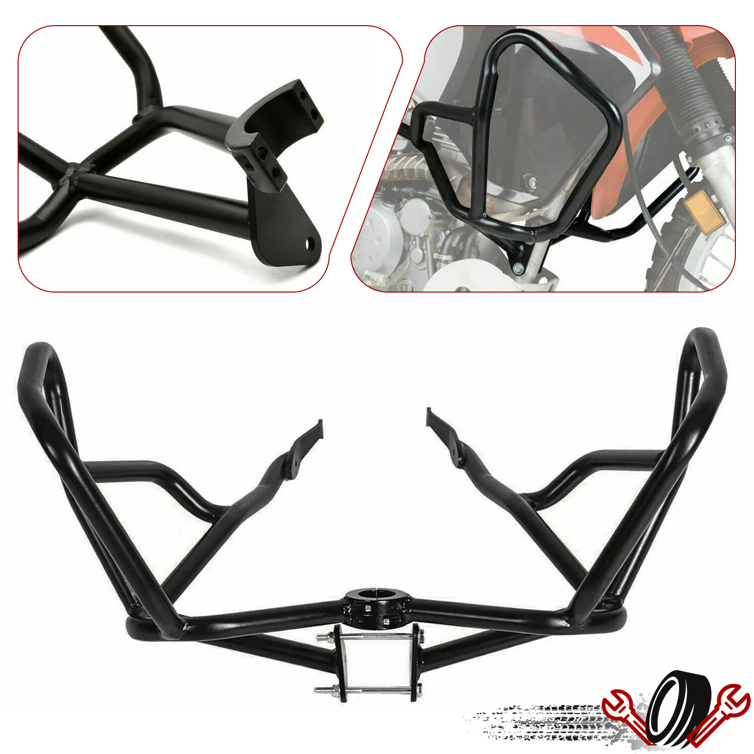 New Crash Bars Engine Guards For KAWASAKI KLR650 87-2018 2008 klr 650 guard New Crash Bars Engine Guards For KAWASAKI KLR650 87-2018 2008 klr 650 guard