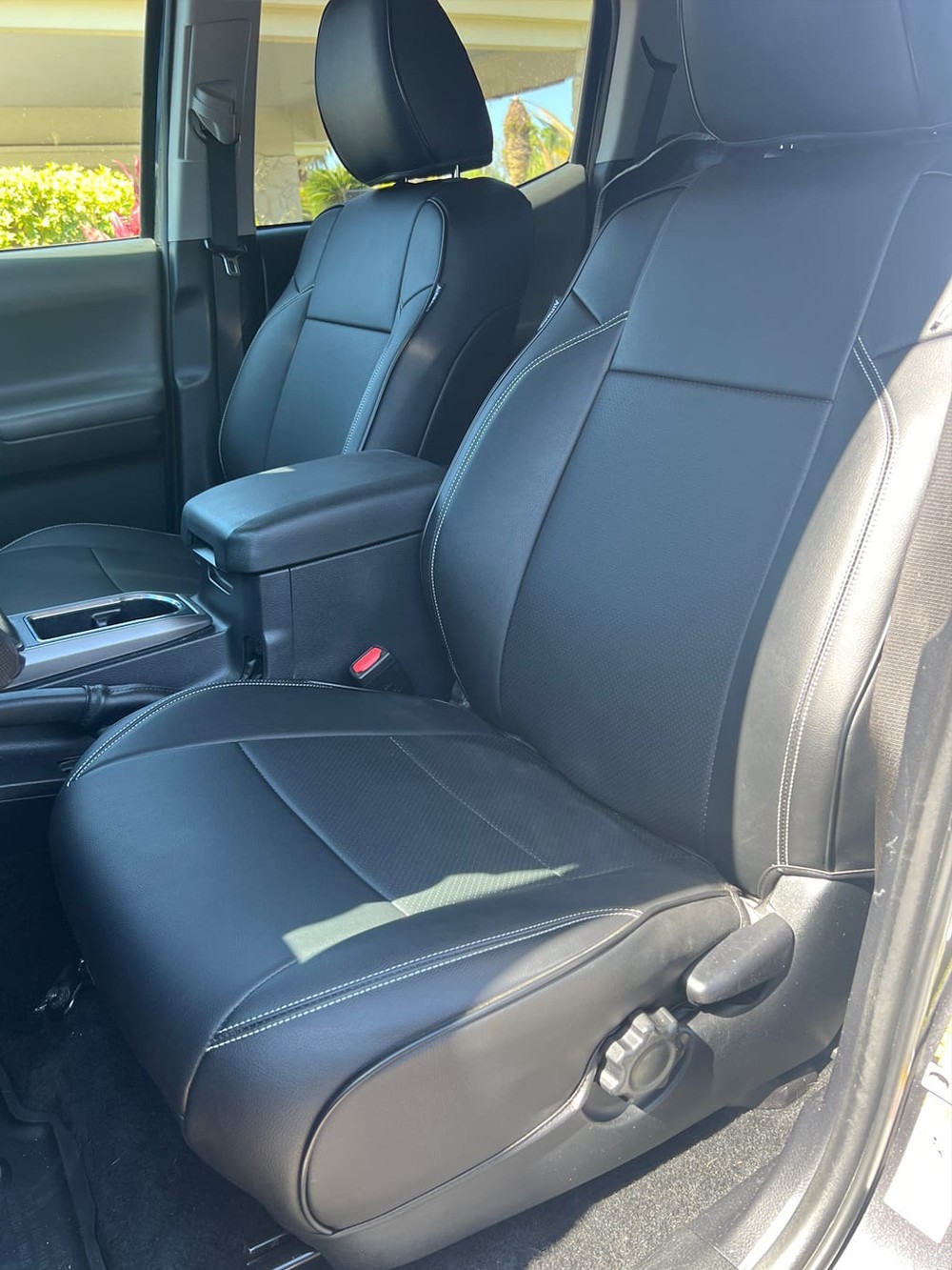 FOR 2001-2025 TOYOTA TACOMA PICK-UP TRUCK MOTOPTES LEATHER CUSTOM  5SEAT COVER