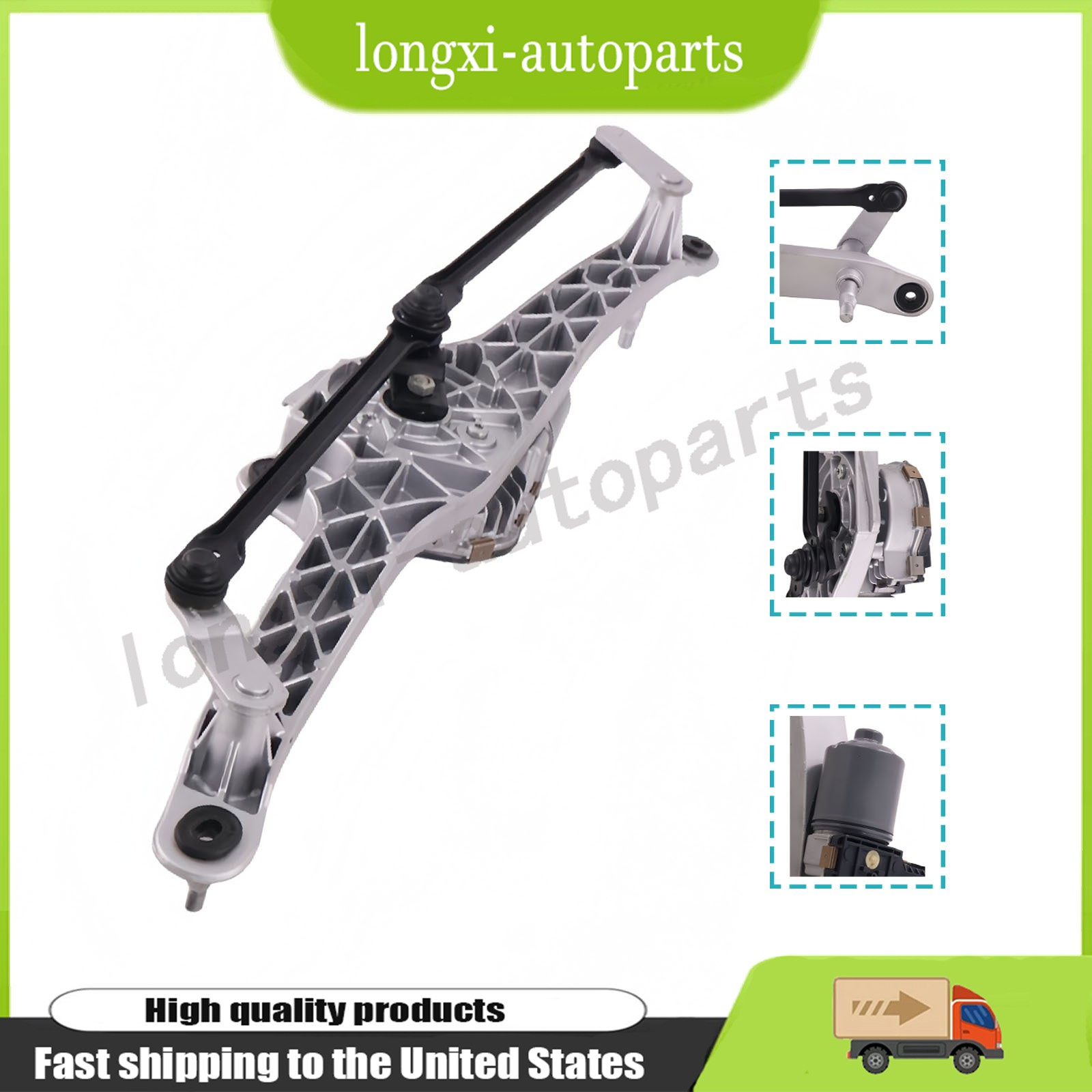 Front Windshield Wiper Motor & Linkage Fits For Hyundai Veracruz 2007-2012