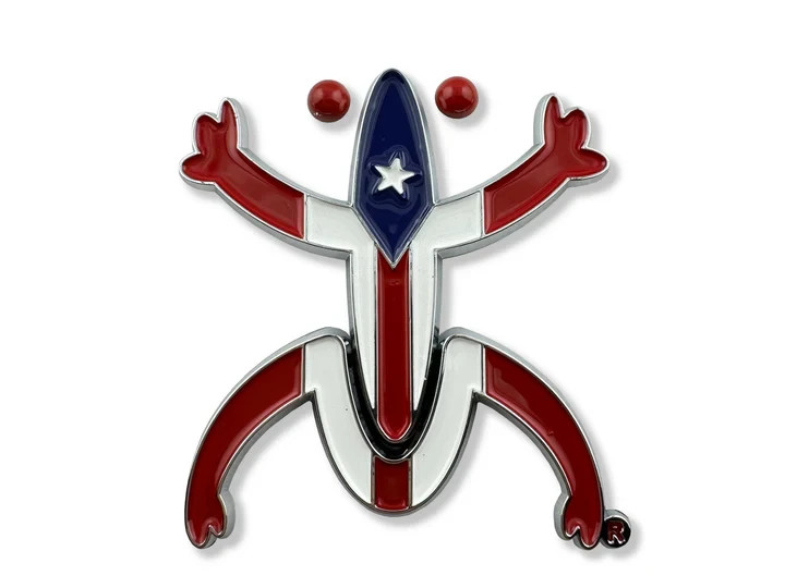 BROQUI® PUERTO RICO FLAG COQUI LOGO EMBLEM BROQUI® PUERTO RICO FLAG COQUI LOGO EMBLEM