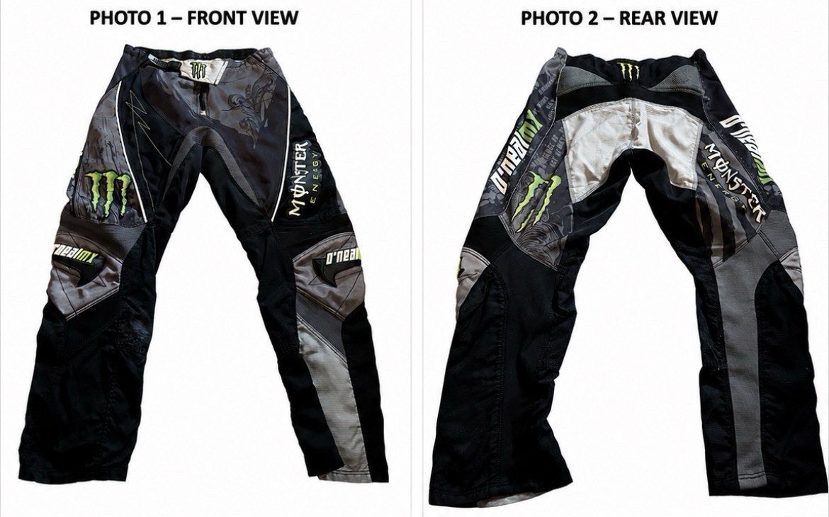 O’Neal Monster Energy Motocross Pants Black Gray Green MX ATV Dirt Bike (32)