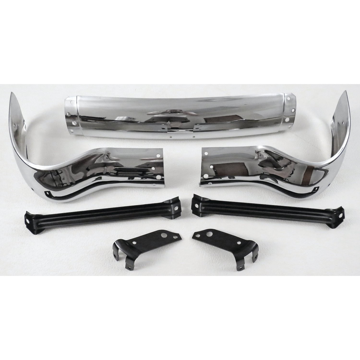 Golden Star BU13-55F Front Bumper With Brackets for 1955 Chevy 150/210/Bel Air