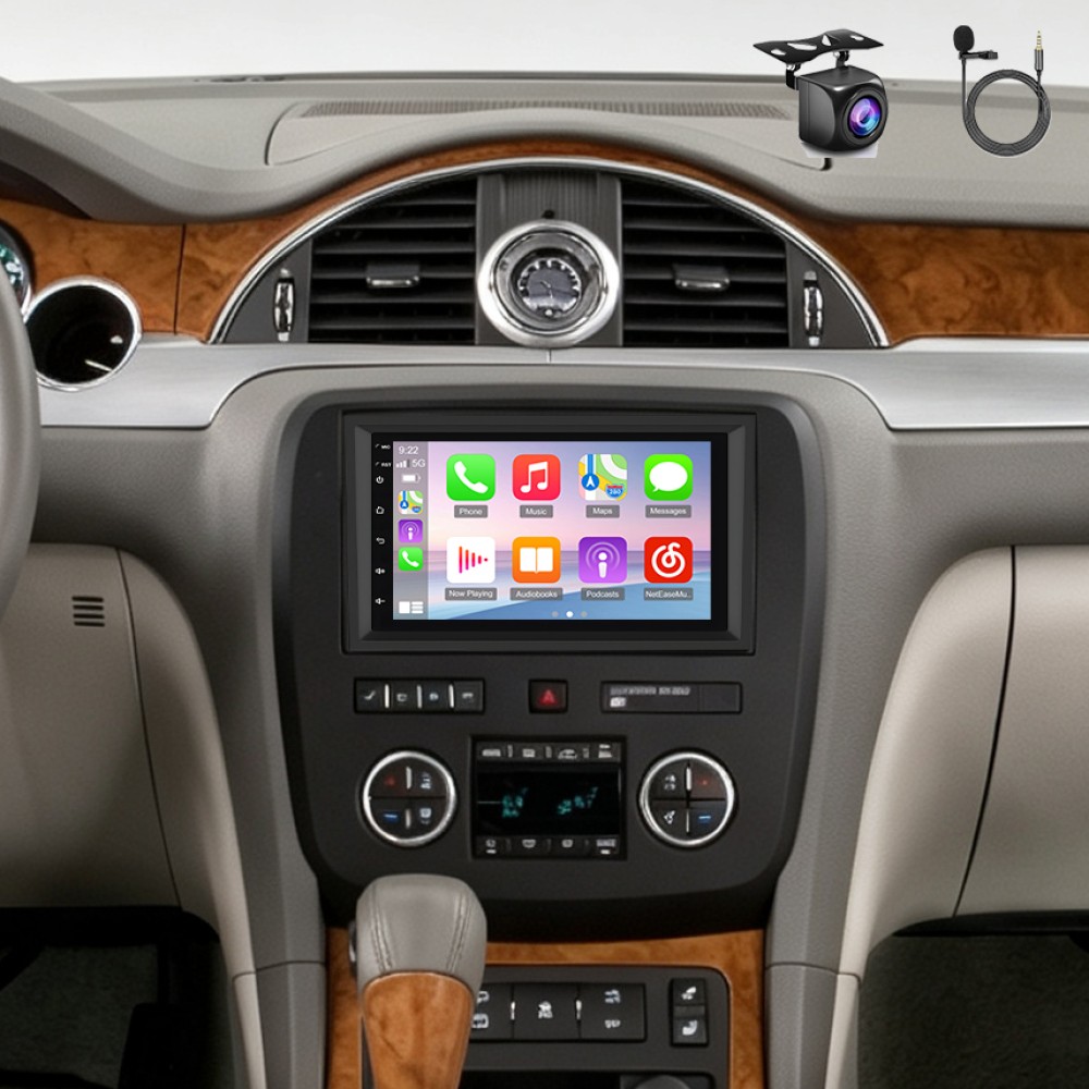 64G Apple CarPlay For Buick Enclave 2008-2012 Android 15 Car Radio Stereo GPS BT