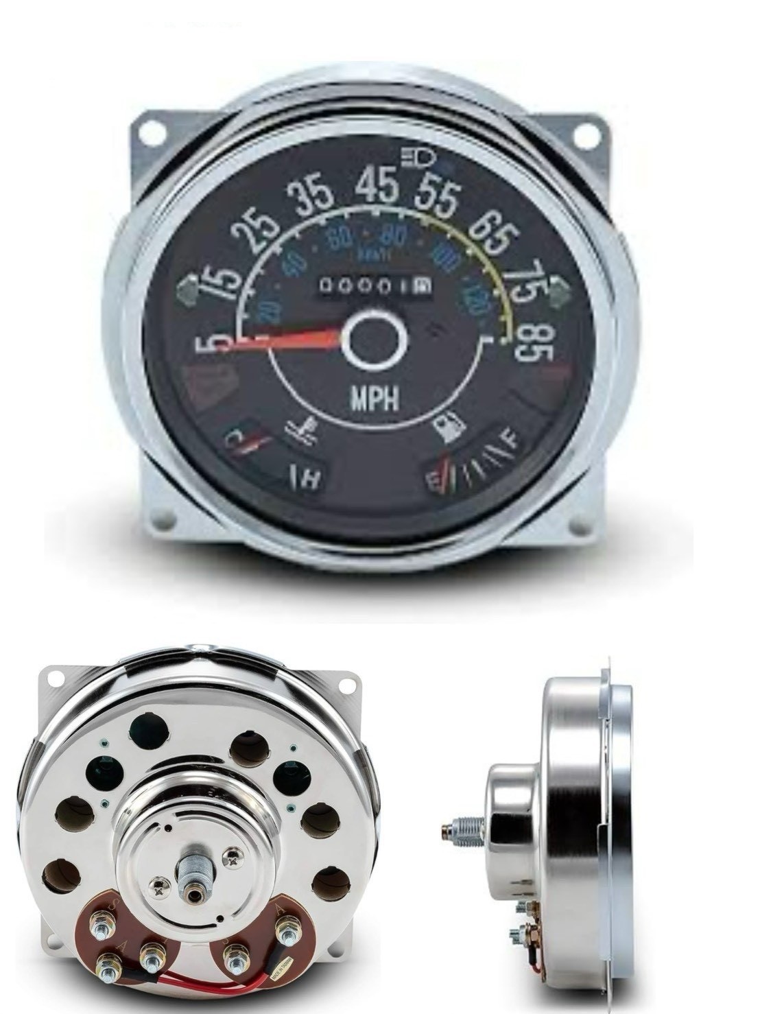 17206.05 Speedometer Cluster Assembly 5-85 MPH for 80-86 Jeep CJ5, CJ7, CJ8