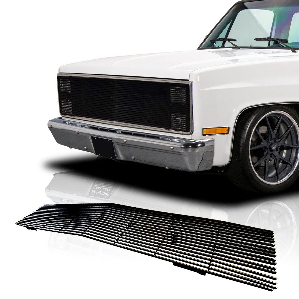 For1981-1987 Chevy GMC Pickup/Suburban/Blazer Phantom Black Billet Grille Grill