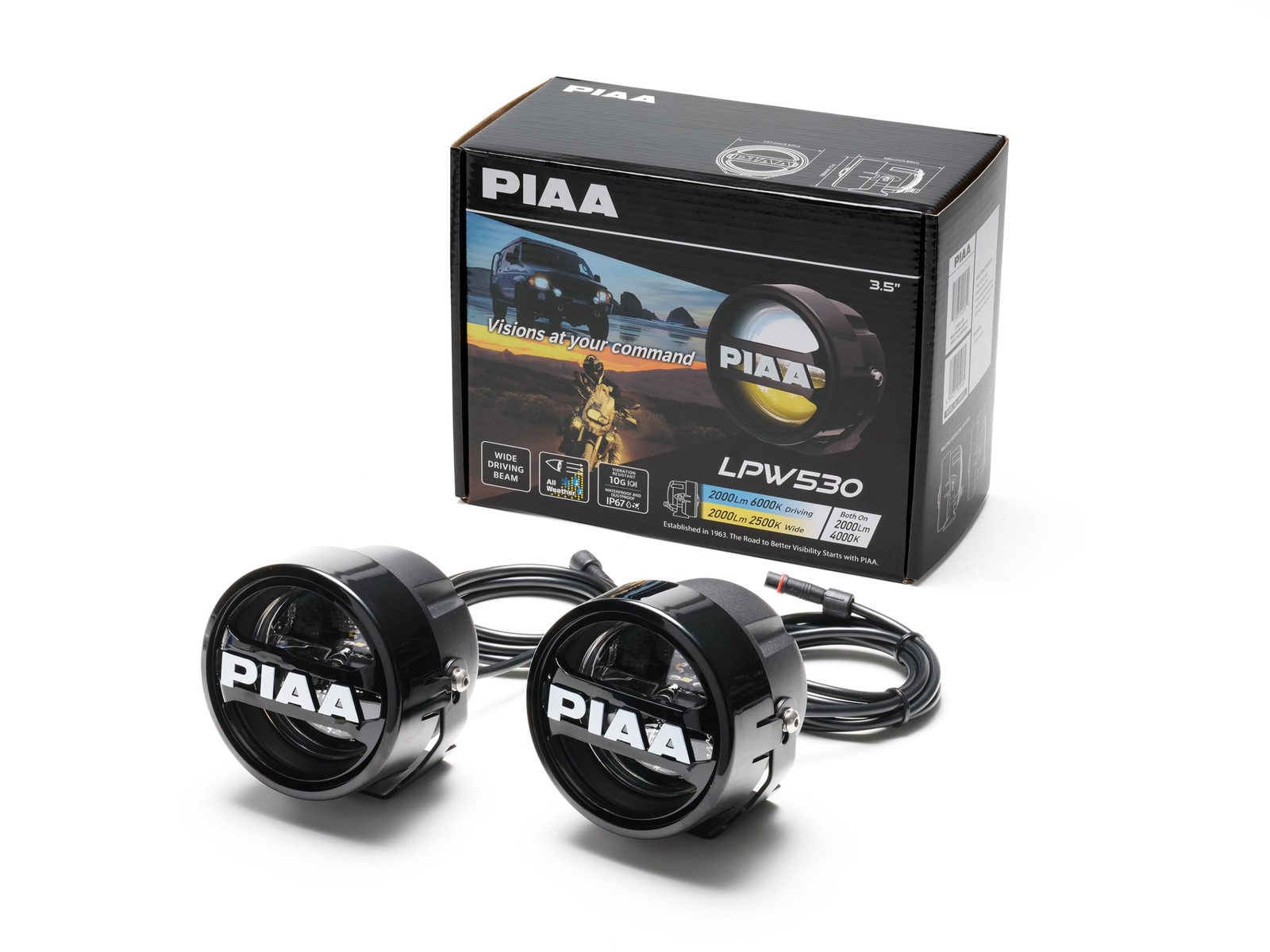 PIAA DKW531 LED Fog Driving Light Kit 3.5