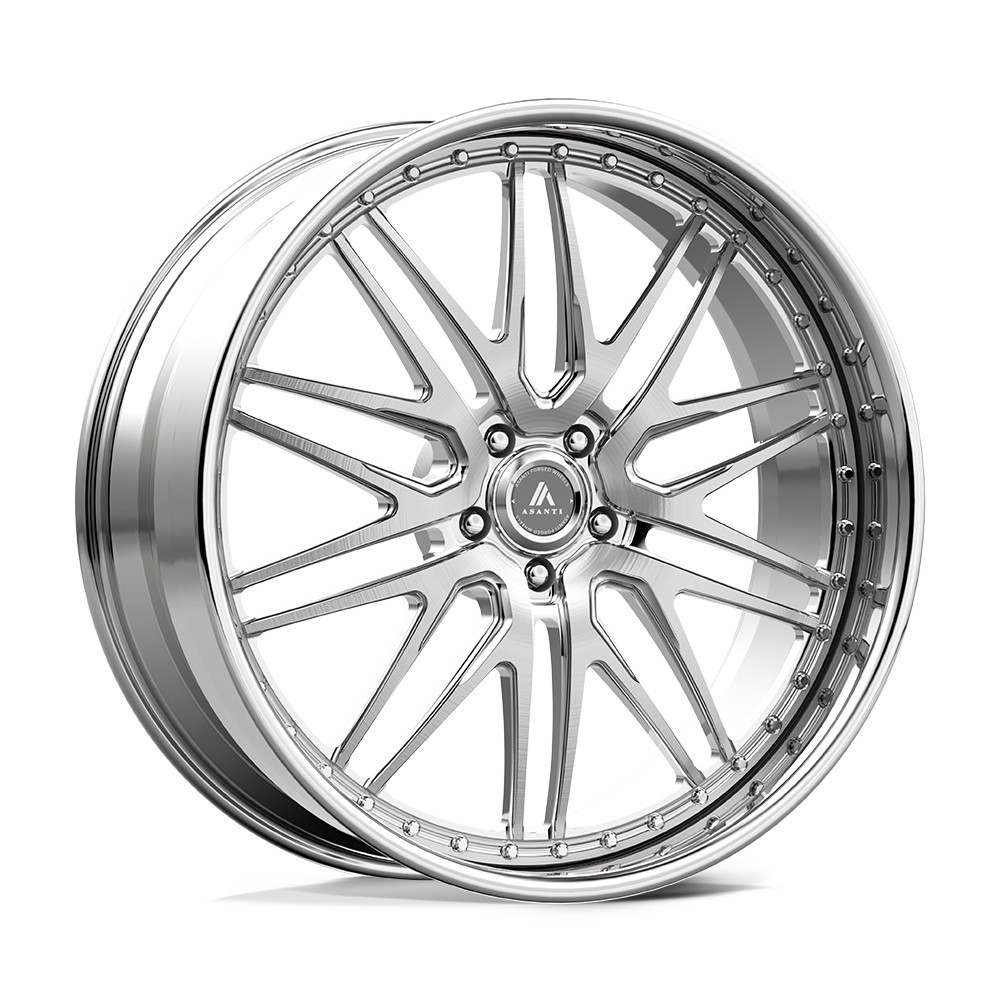 22x9 Asanti Forged Fly 5 Brushed Chrome Wheel 5x112 (30mm)