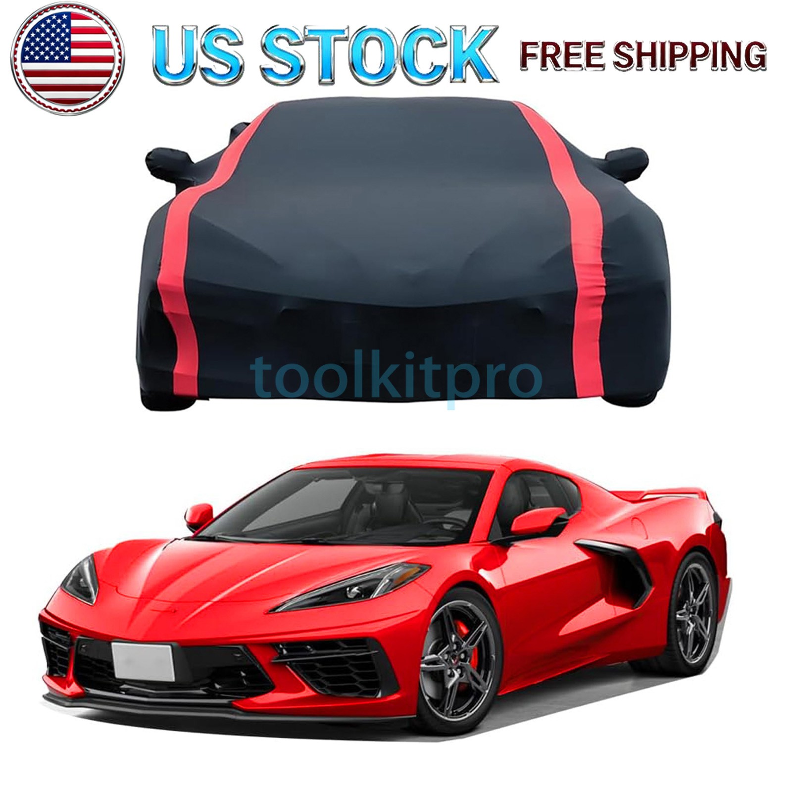 Car Cover for Corvette C8 Stingray 2020-2025 Stretch Satin DustProof Protection