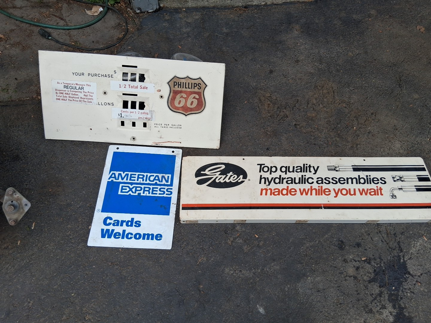 Phillips 66 Gas Pump Sign Plus 2 Others Phillips 66 Gas Pump Sign Plus 2 Others
