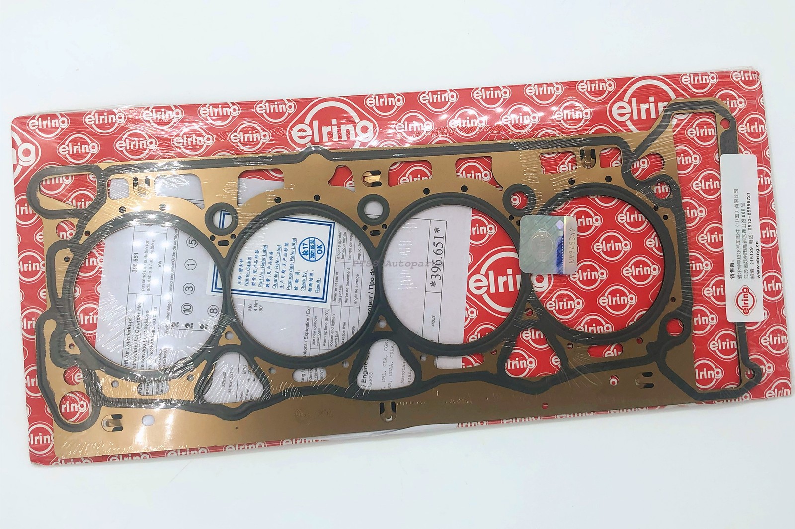 06H103383AF Elring OEM Cylinder Head Gasket For VW Golf Jetta EOS Passat Tiguan