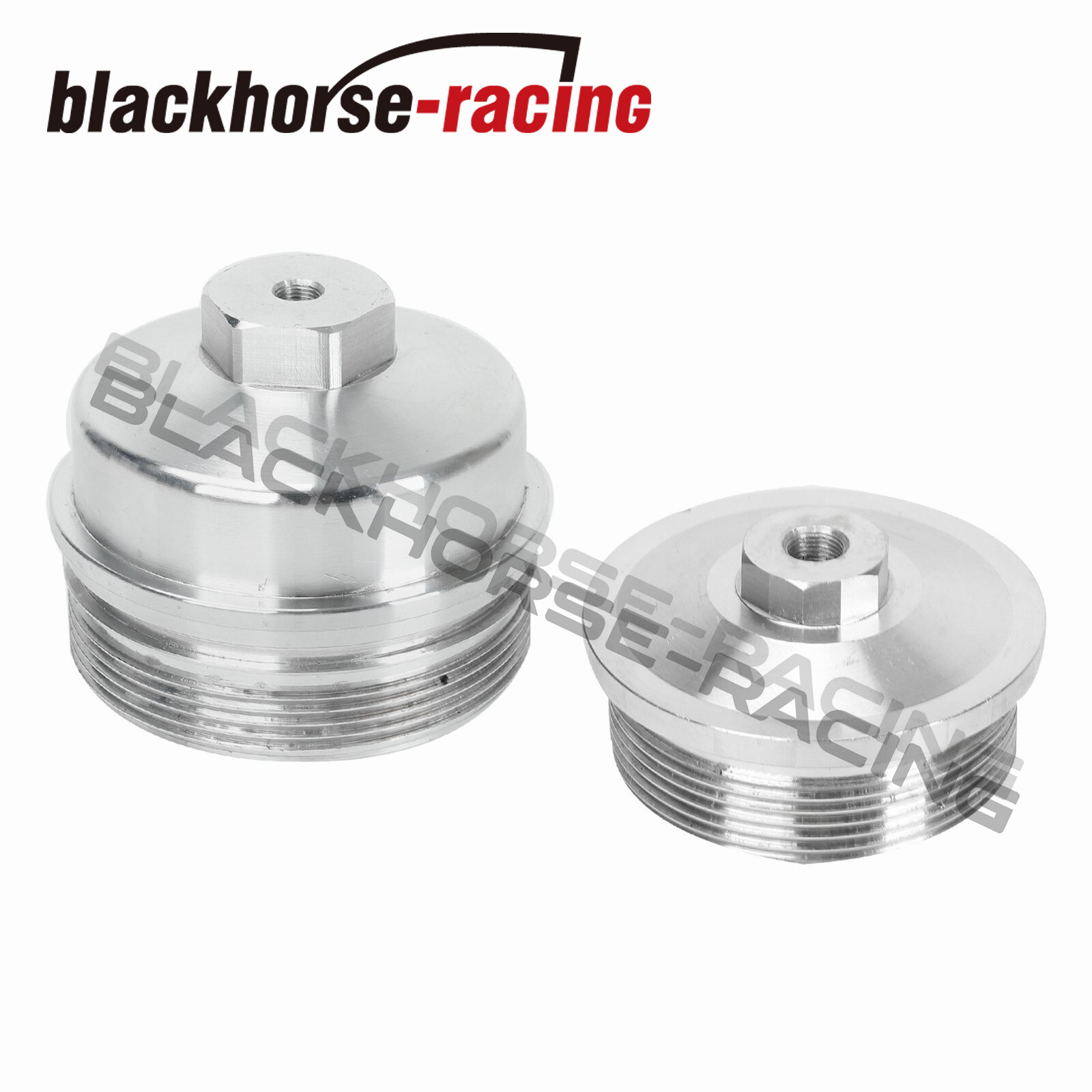 Billet Oil & Fuel Filter Caps For 03-07 Ford F-Series 6.0L Powerstroke Diesel