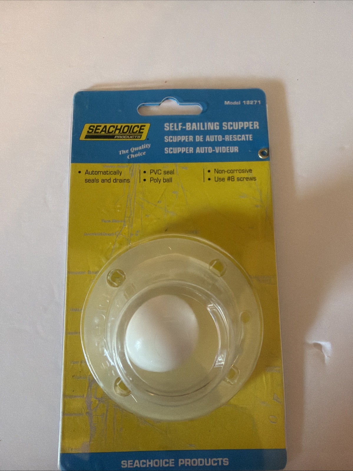NEW SeaChoice Self Bailing Scupper, For 1.5