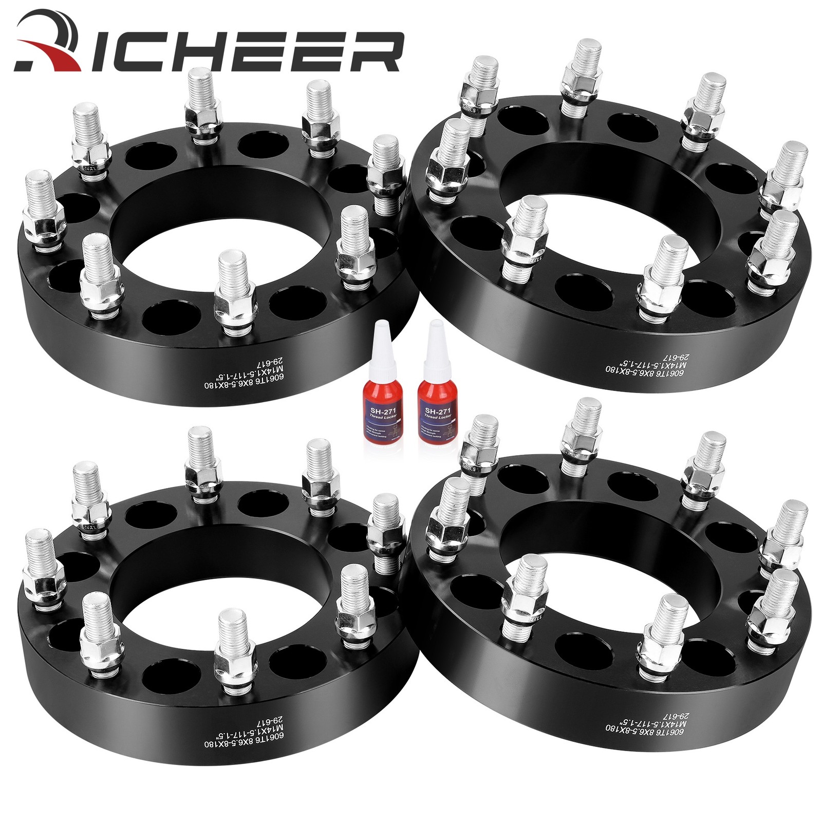 4PCS 8x6.5 to 8x180 Wheel Adapters 1.5inch fit for Silverado 2500HD GMC Sierra 4PCS 8x6.5 to 8x180 Wheel Adapters 1.5inch fit for Silverado 2500HD GMC Sierra