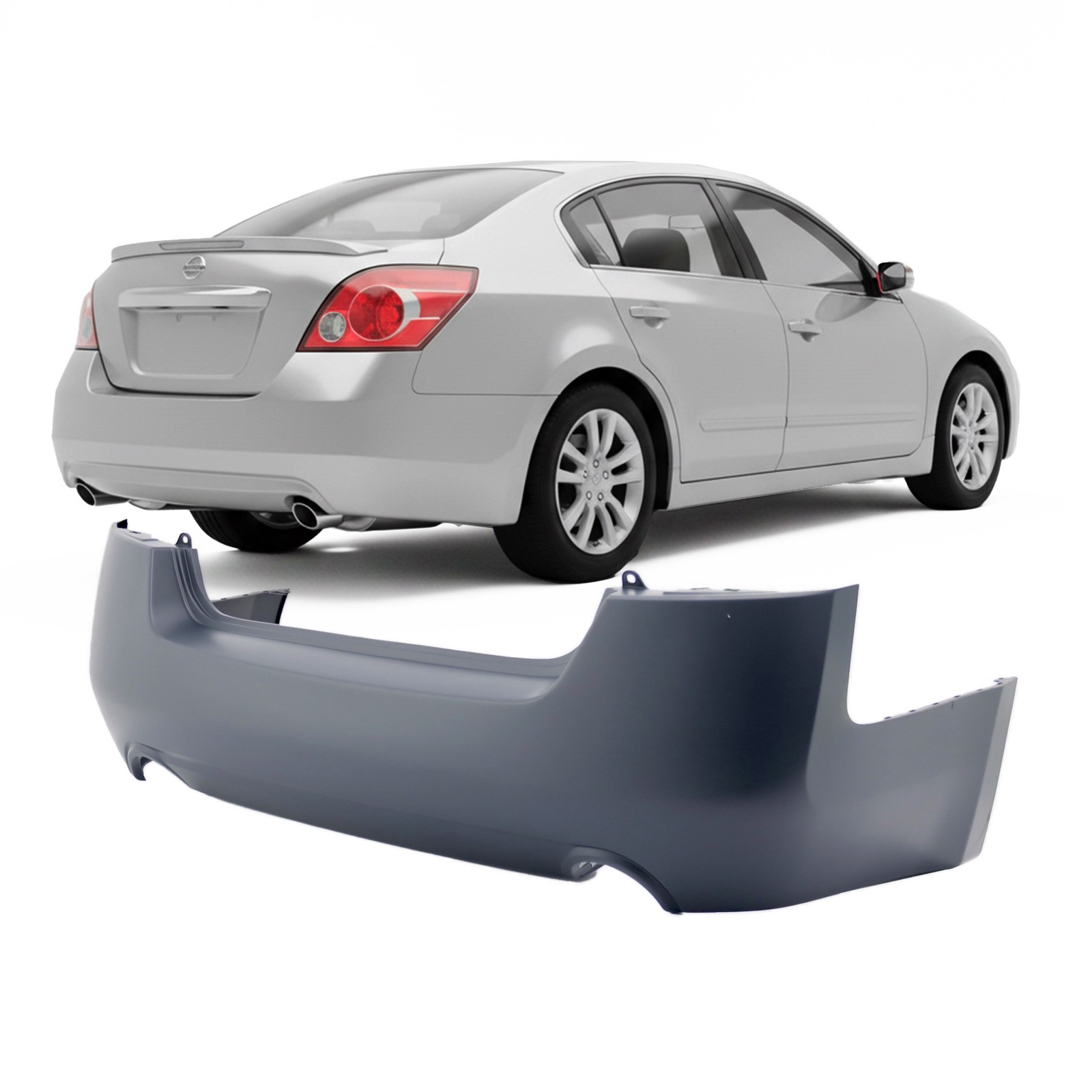 2007-2012 Nissan Altima Sedan Hybrid Base SL SR S Rear Bumper Cover NI1100248