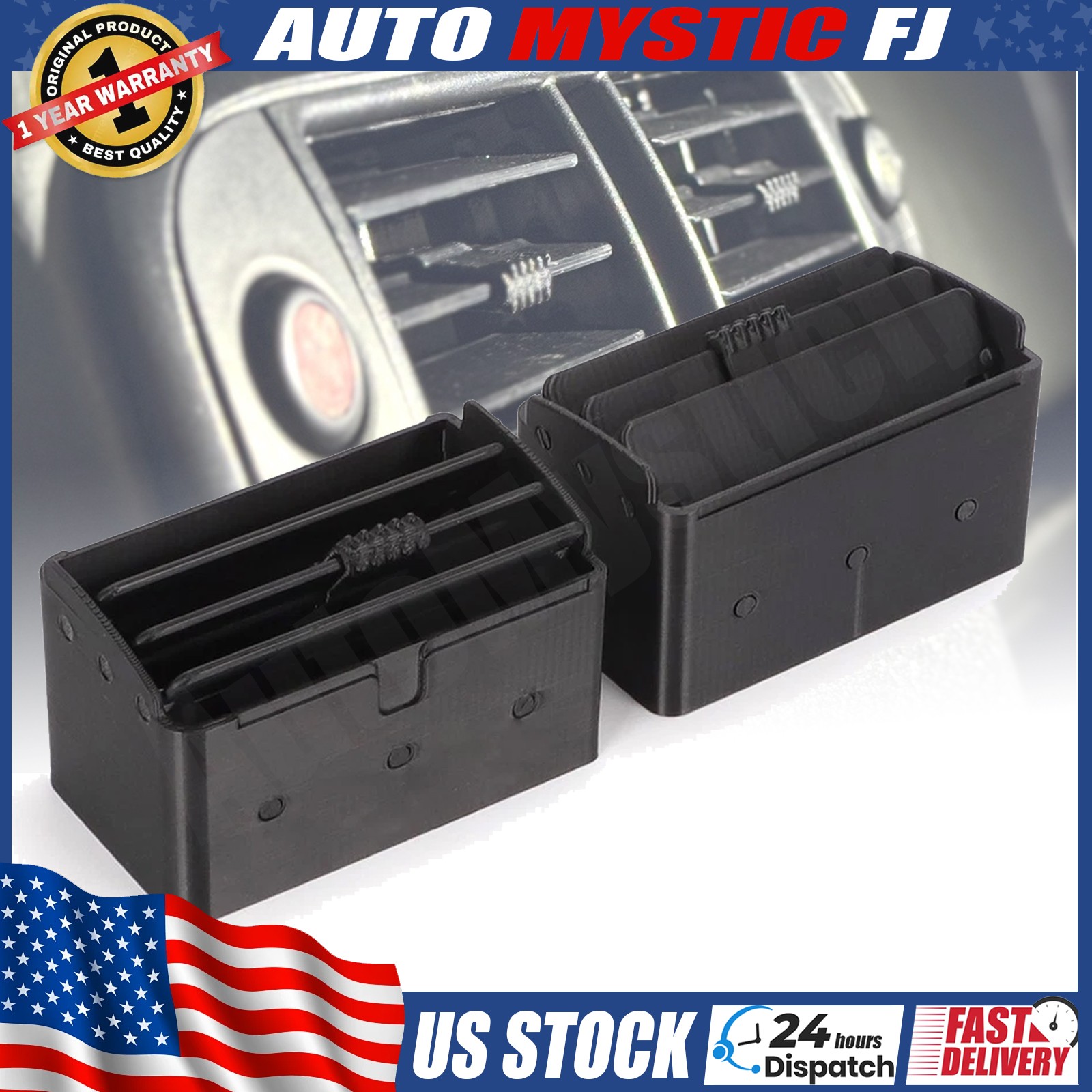 Center Dash Air Vents Pair For 1996-1998 Honda Civic EK EJ EU JDM 9\