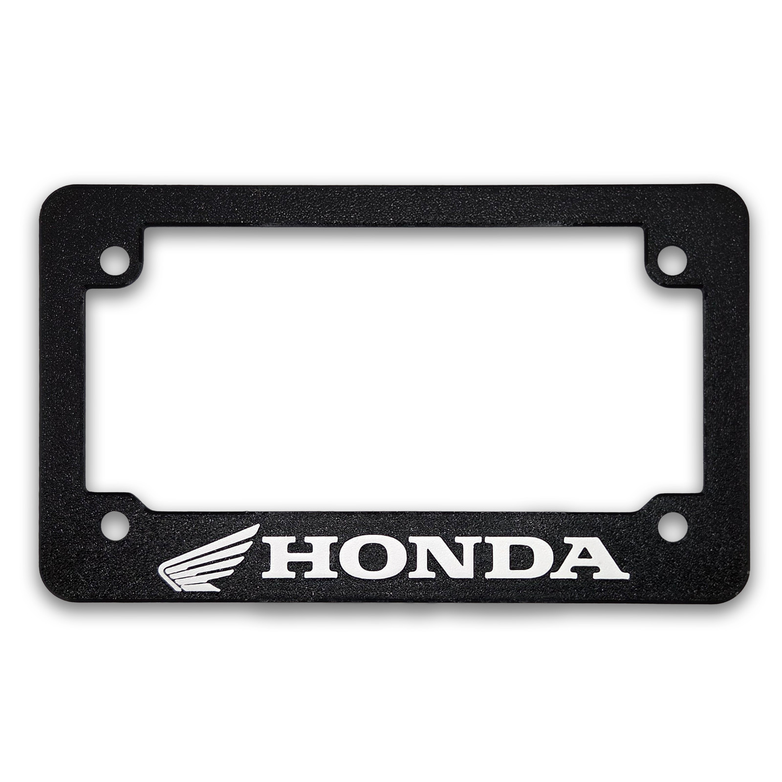 For Honda MOTORCYCLES Textured Motorcycle License Plate Frame (ALL MODELS YEARS)