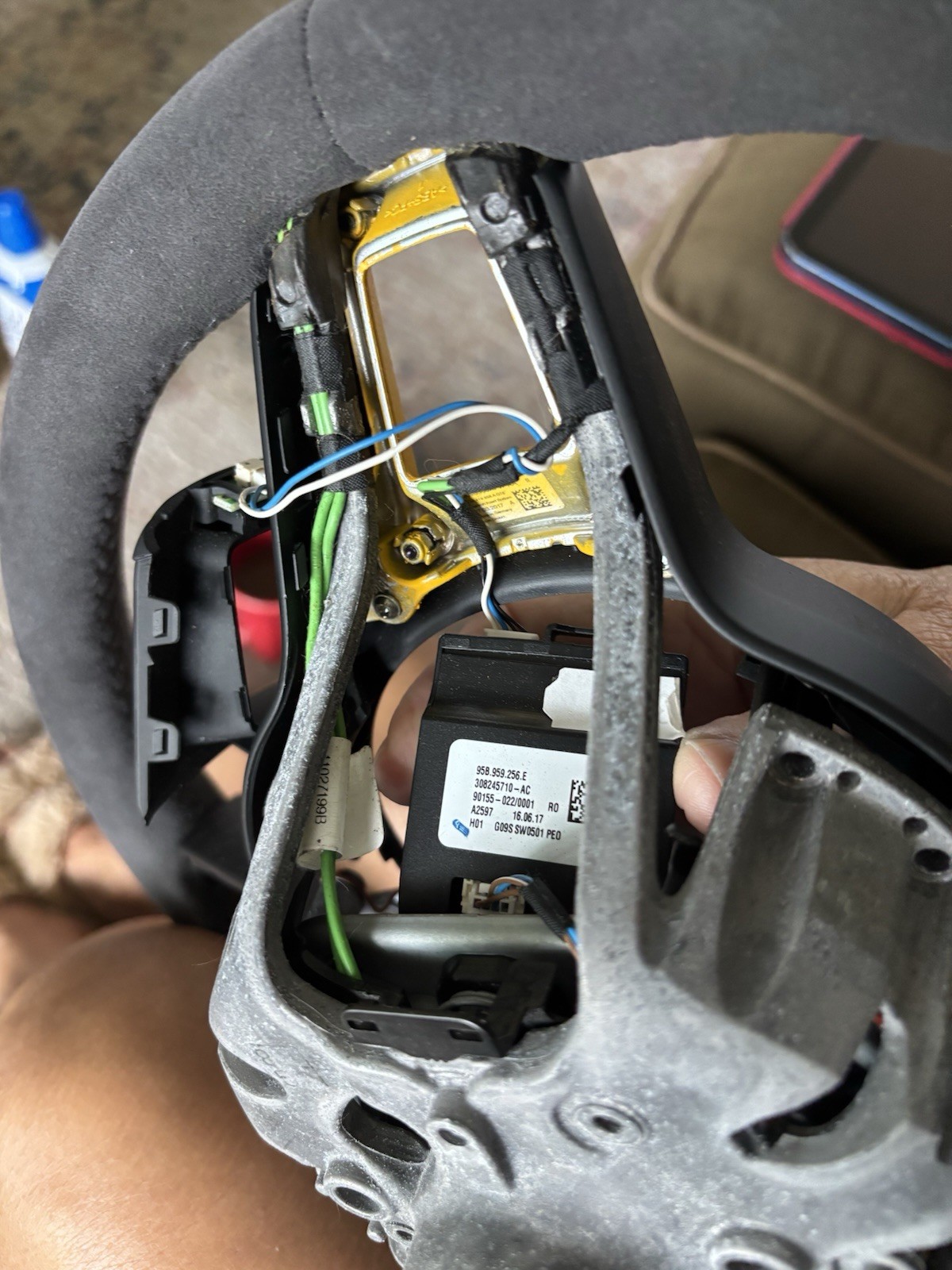 Porsche GT Steering Wheel 9P1.419.091.FJ Plus Control Module Porsche GT Steering Wheel 9P1.419.091.FJ Plus Control Module