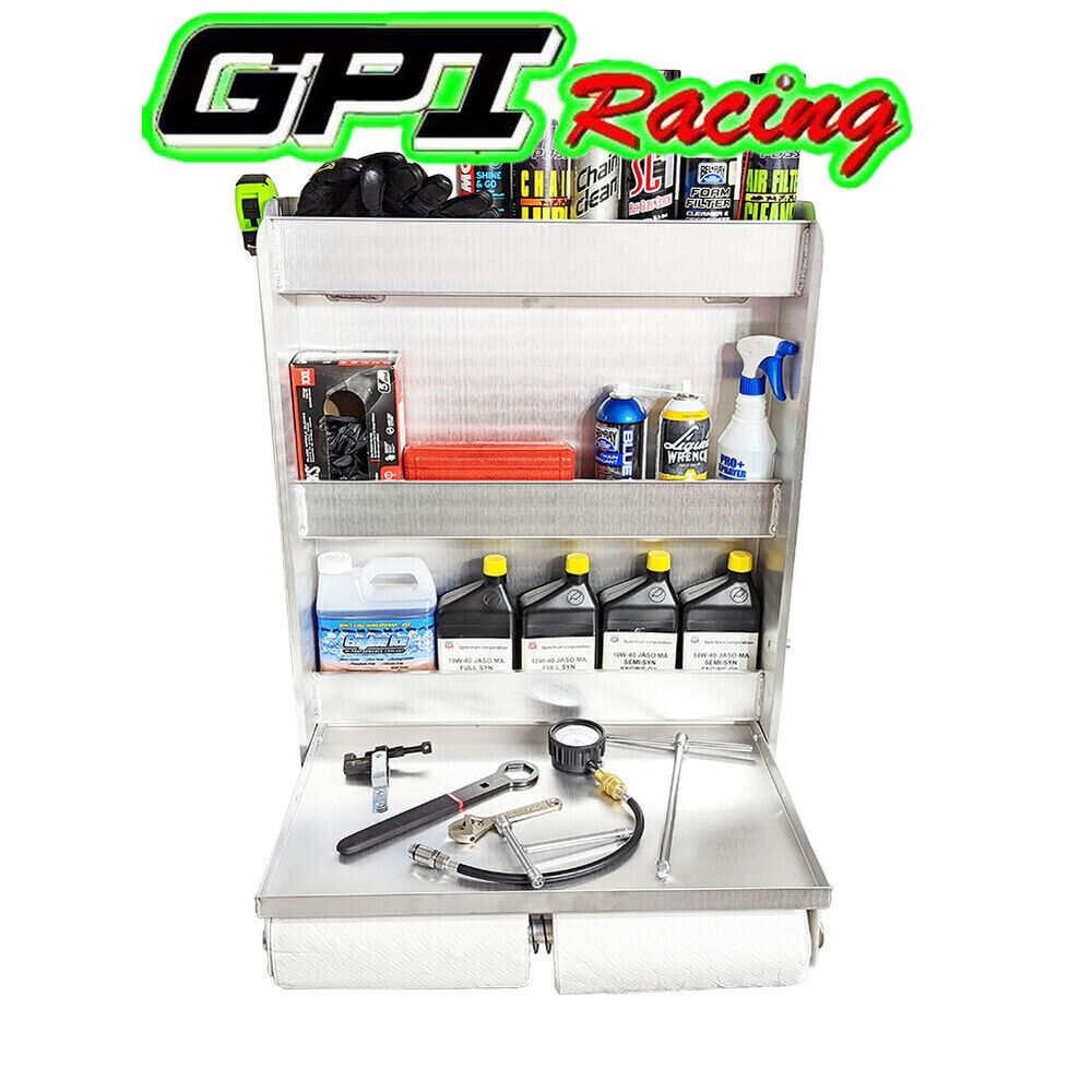 All Aluminum Trailer Door Cabinet Organizer Storage Work Station