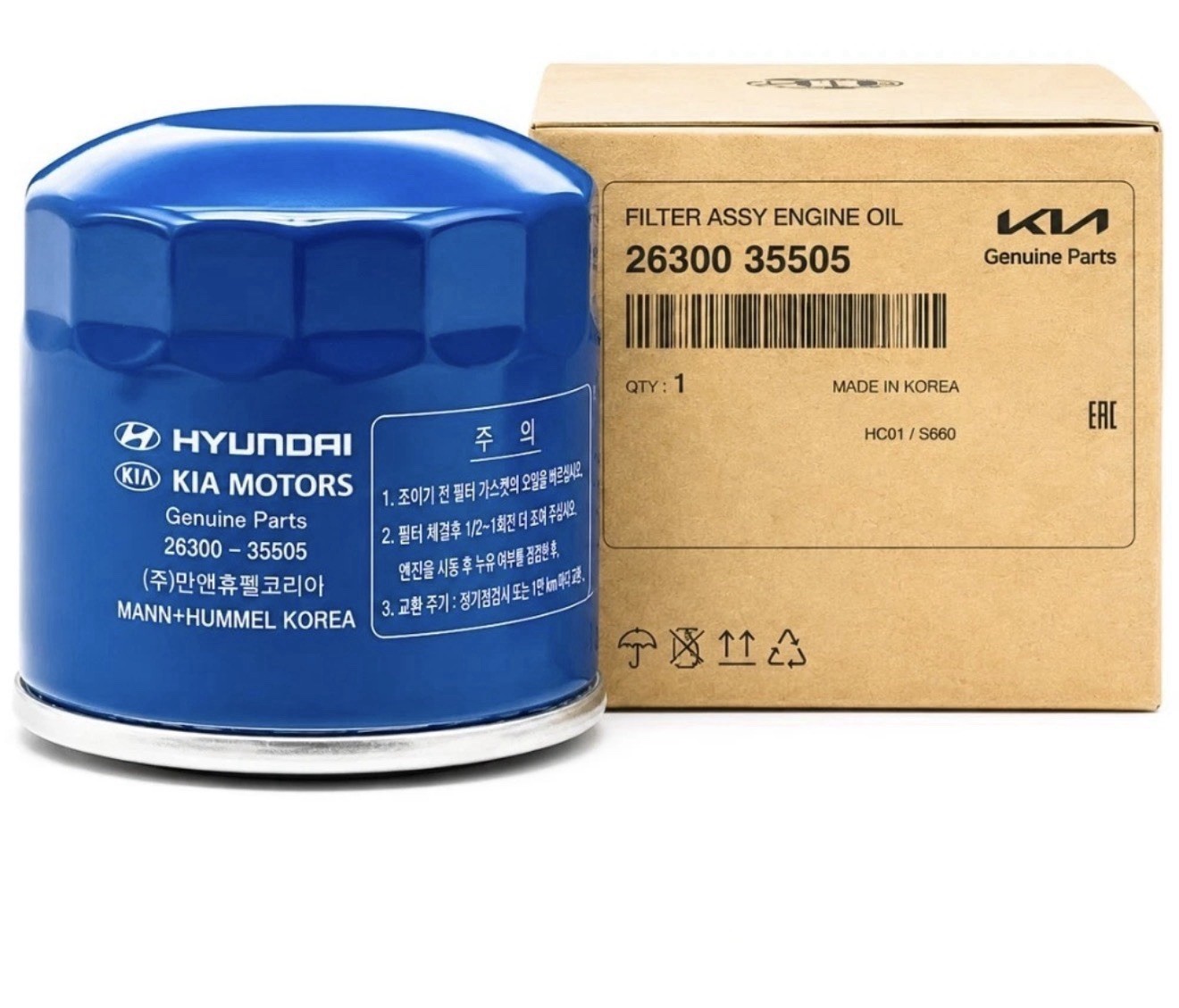 OEM Kia & Hyundai Genuine Engine Oil Filters 2630035505 26300-35505 26300 35505 OEM Kia & Hyundai Genuine Engine Oil Filters 2630035505 26300-35505 26300 35505