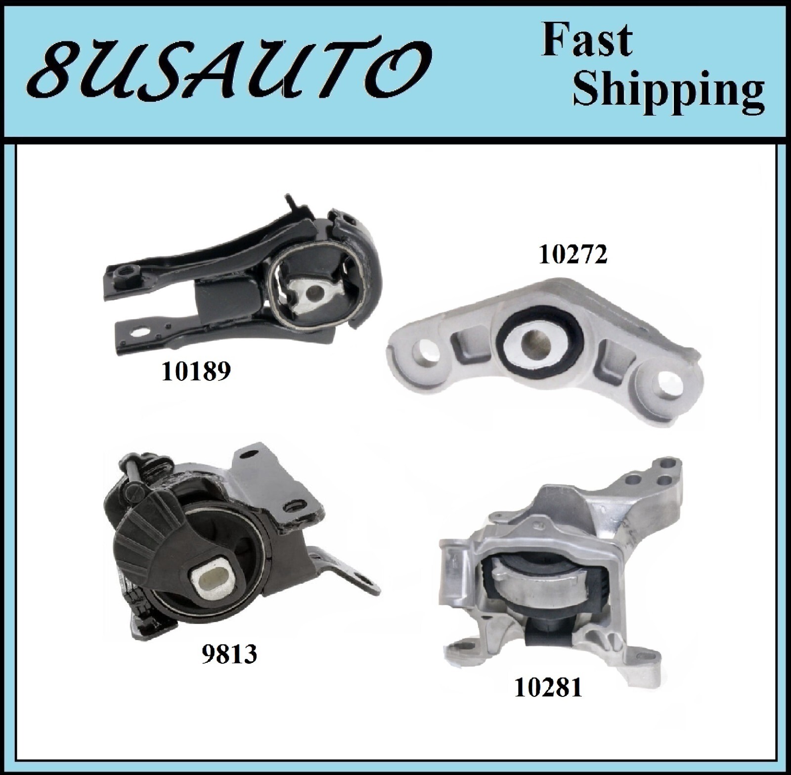 4 PCS MOTOR & TRANS MOUNT FIT 2017-2021 Mazda CX-5 2.5L NAT.ASP - Auto Trans.