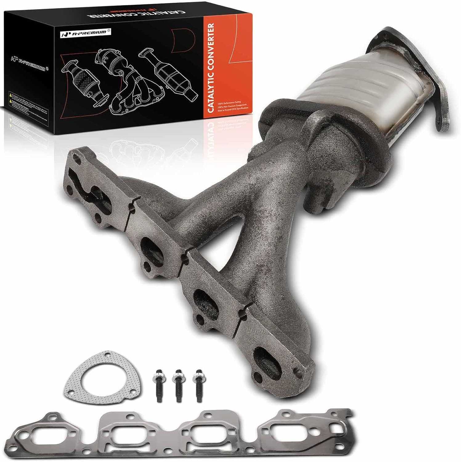 A-Premium Exhaust Manifold Catalytic Converter Kit Direct-Fit Compatible... A-Premium Exhaust Manifold Catalytic Converter Kit Direct-Fit Compatible...