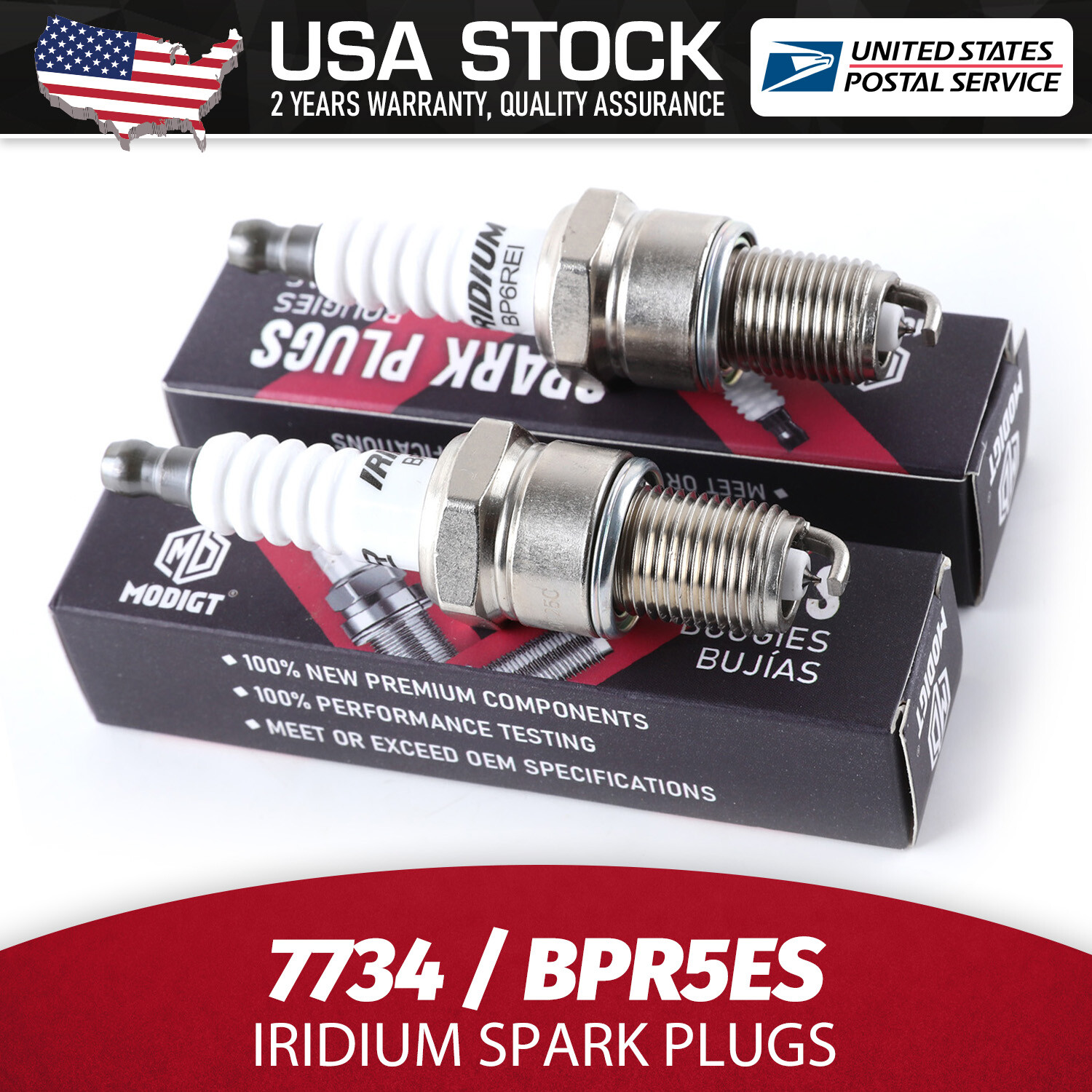 4PCS Fit For NGK For Land Rover Range Ravoer 1996-02 Iridium Spark Plug (BPR5ES)