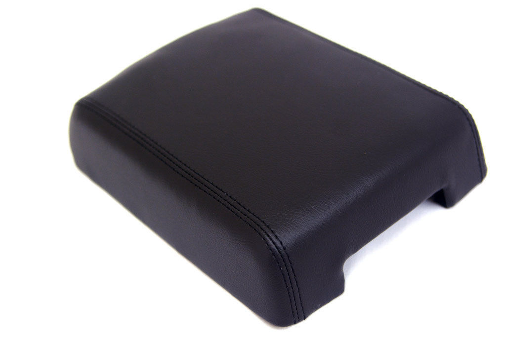 Fits 04-10 Volkswagen Touareg Synthetic Leather Black Cntr Console Armrest Cover