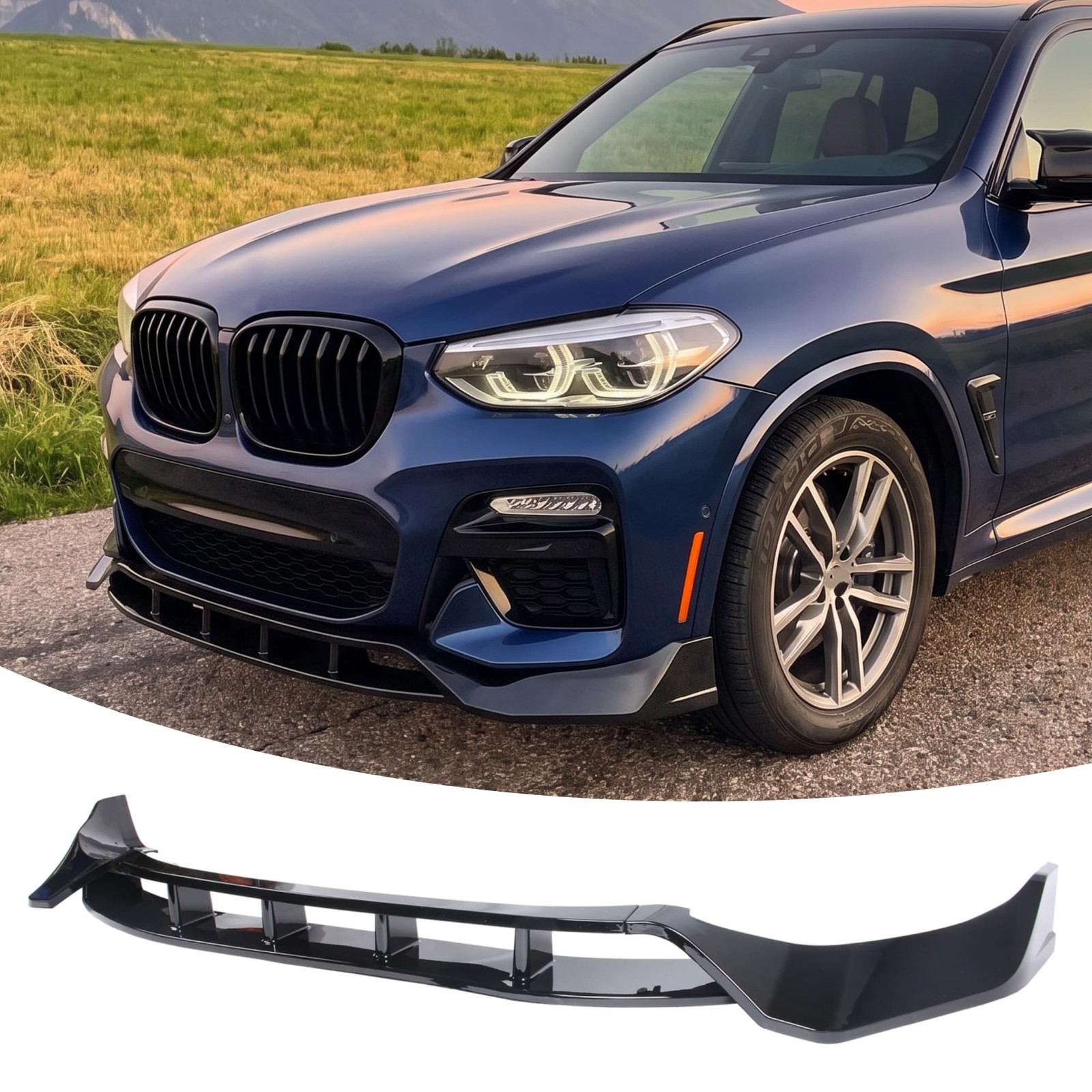 NEESPOC Front Lip Spoiler for BMW X3 G01 X4 2018-2021 M Sport Accessories