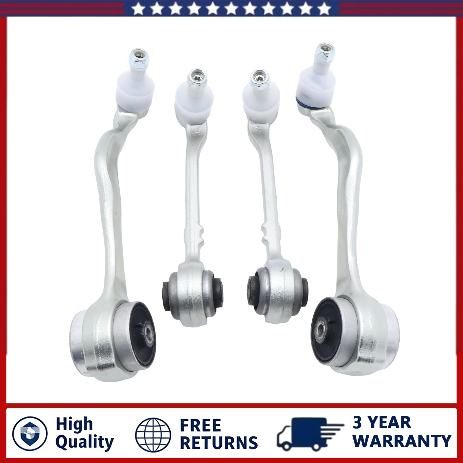 Front Lower Control Arms Ball Joints 4Pcs For BMW X3 2018-2024 X4 2019-2025