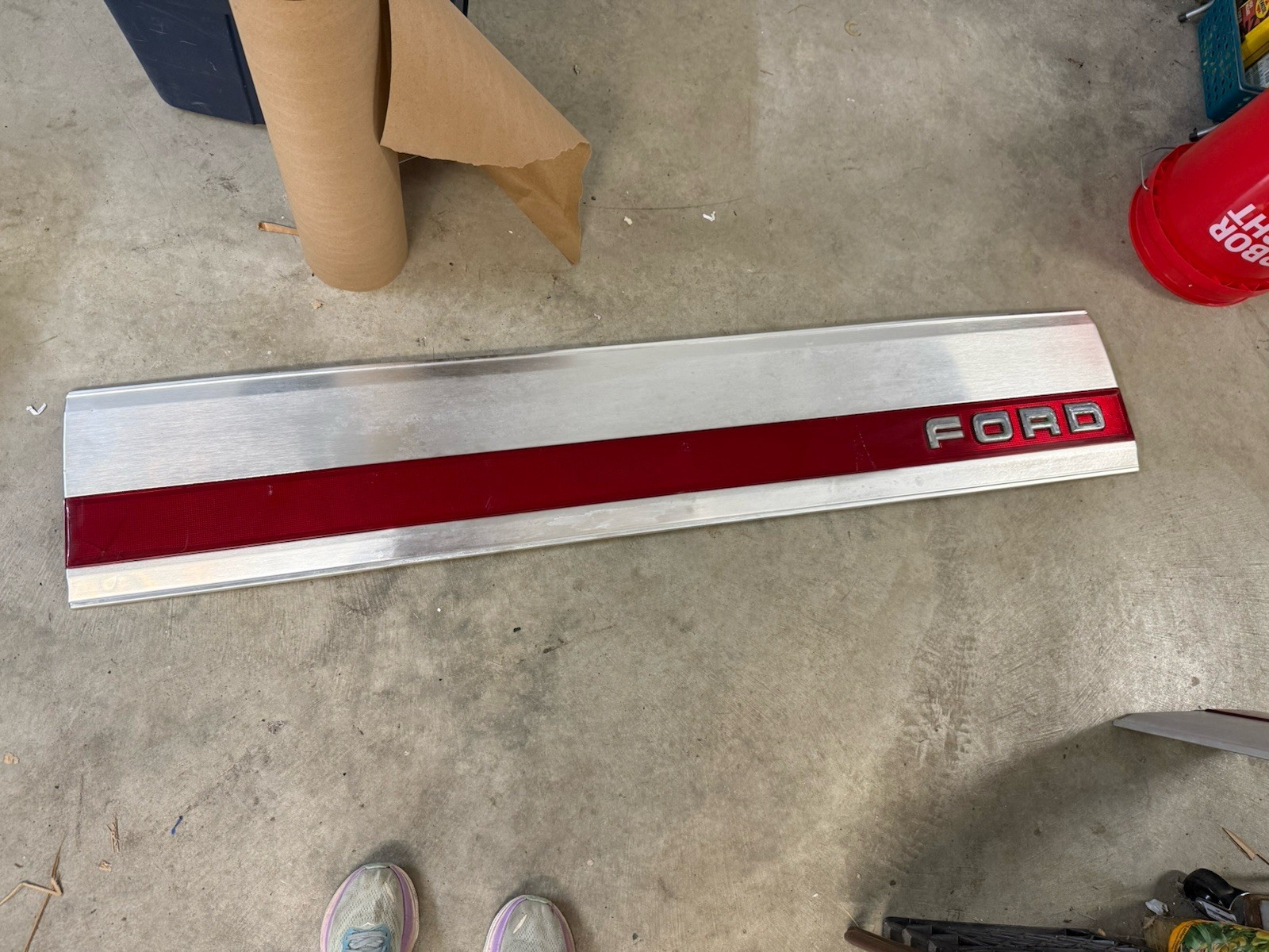 1987-1991 Ford Truck Tailgate Moulding trim Panel 87-91 OEM Red
