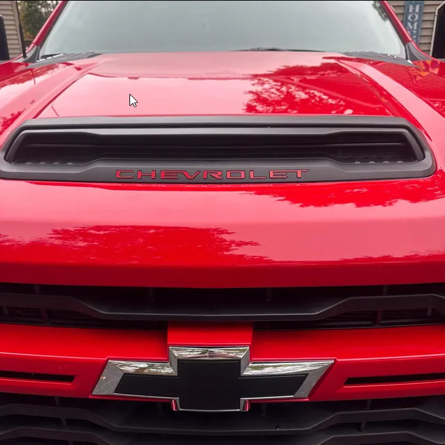 RED AIR VENT CHEVROLET PLASTIC LETTERS INSERTS 2022-2026 Silverado NOT VINYL
