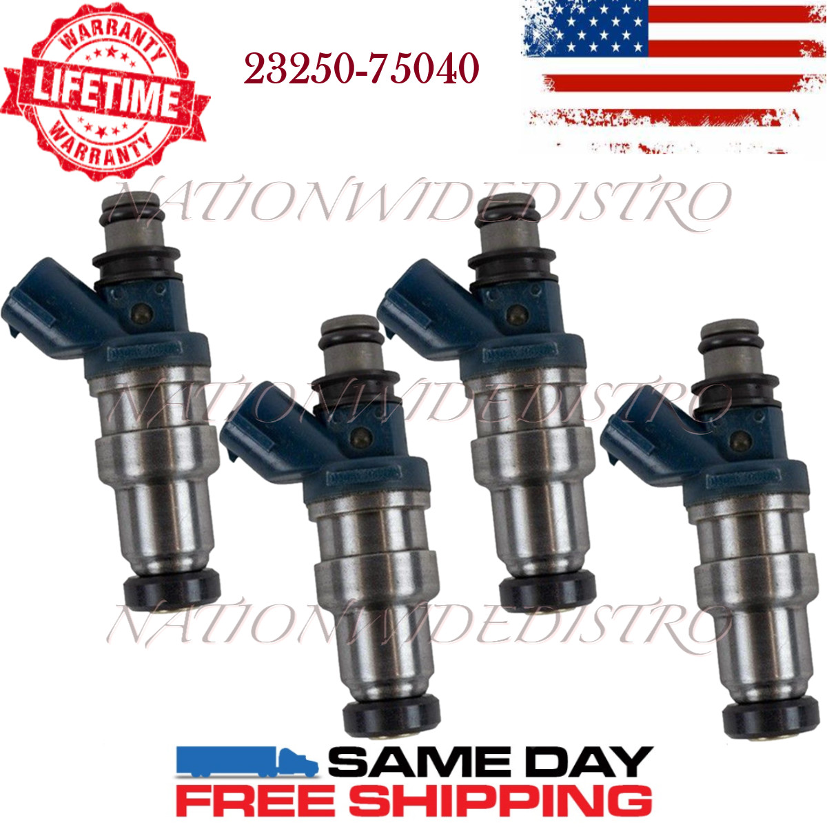 4x OEM Denso Fuel Injectors for 95-00 Toyota Tacoma 2.4L I4 23250-75040