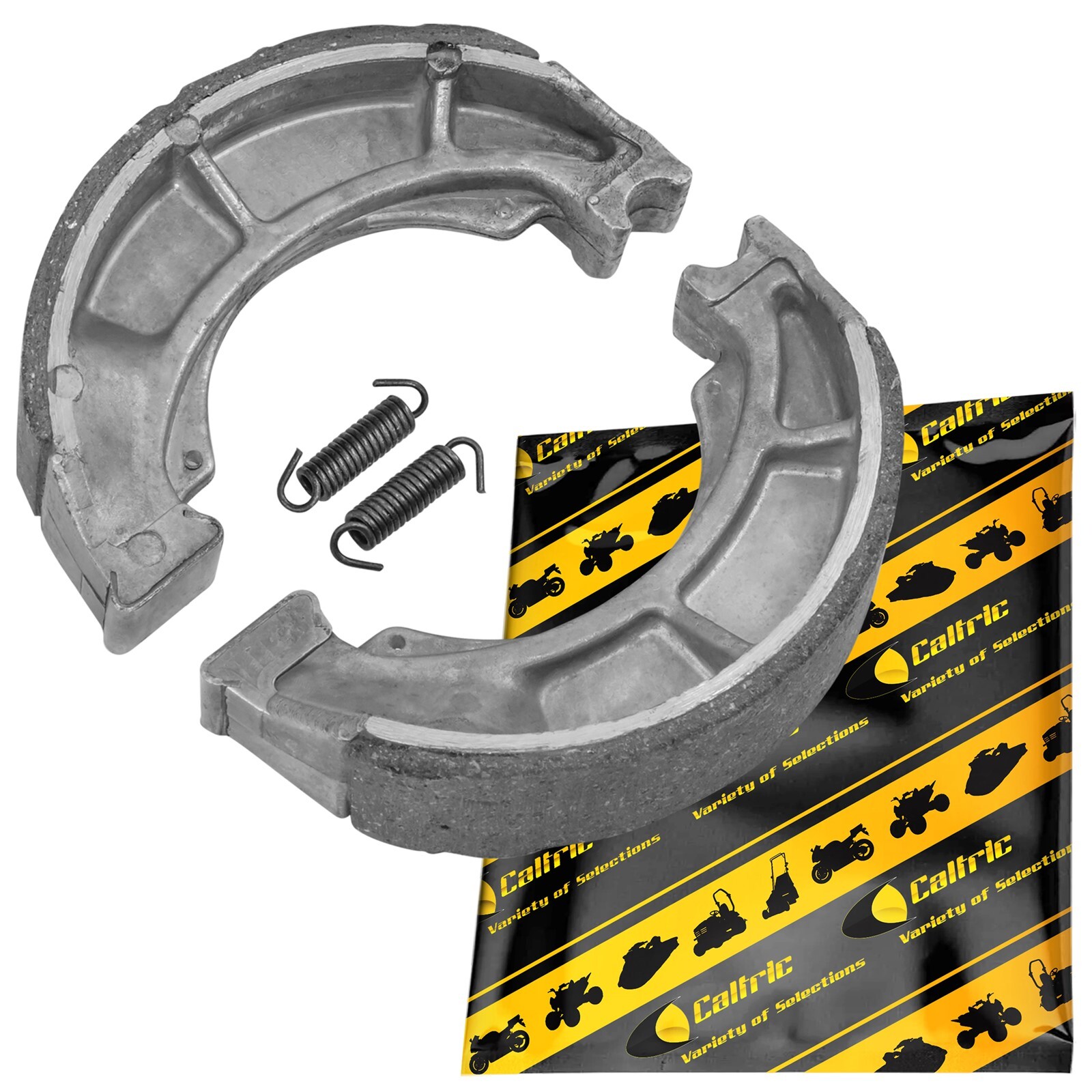 Caltric Rear Brake Shoe Set For Suzuki Quadsport LTZ250 2x4 Z250 2004-2009 Right