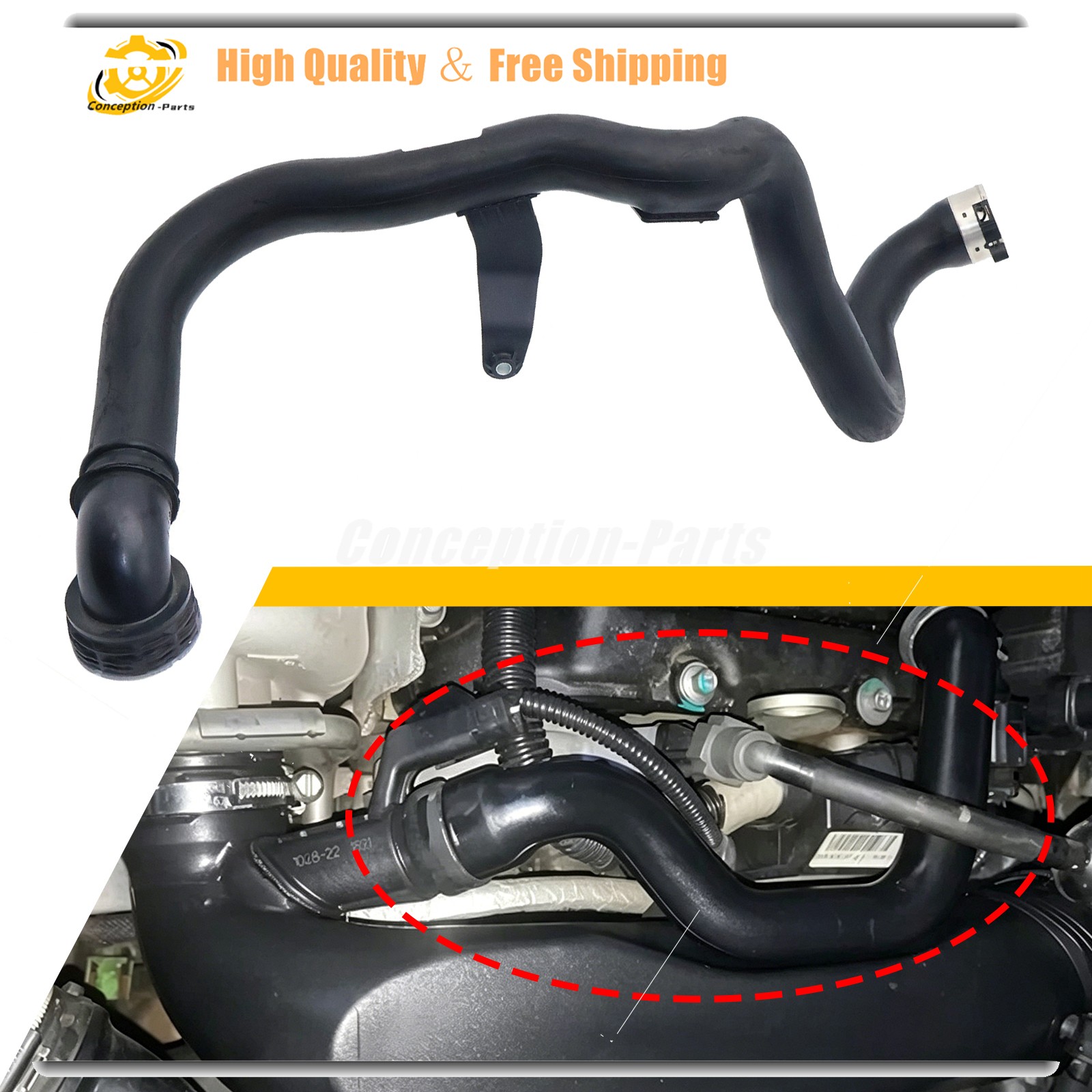 New Intercooler-Air Outlet Tube For Chevrolet Malibu 2016-2023 1.5L L4 84843174