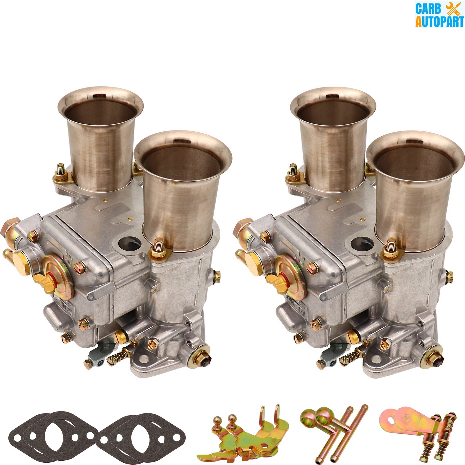 2X Carburetors Twin Choke For 45 DCOE Weber 152 4 Cyl 6 Cyl V8 Engines 19600.060