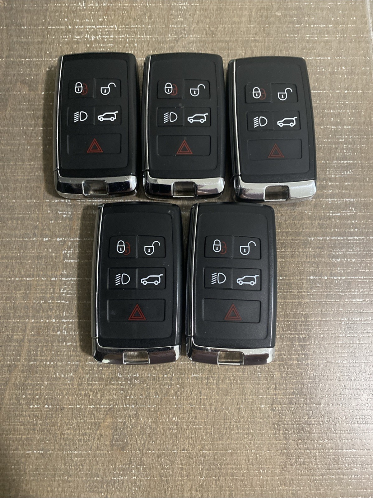 LOT OF 5 FOR 2018-24 LAND ROVER RANGE ROVER SMART KEY REMOTE FOB FCC: KOBJXF18A LOT OF 5 FOR 2018-24 LAND ROVER RANGE ROVER SMART KEY REMOTE FOB FCC: KOBJXF18A