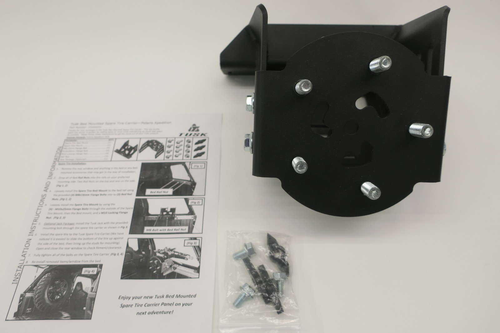 Tusk Spare Tire Carrier Side Mount Up to 32