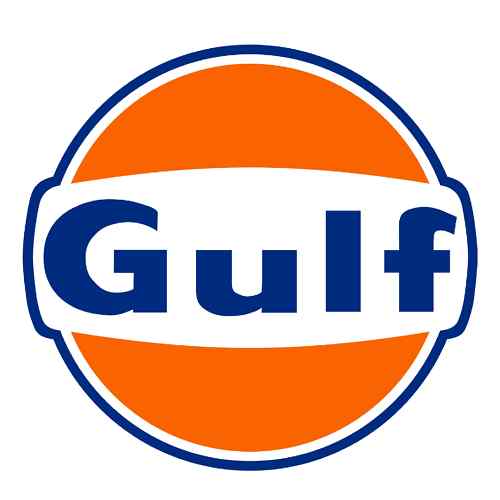 GULF Oil Gasoline Vinyl Sticker Decal 10\