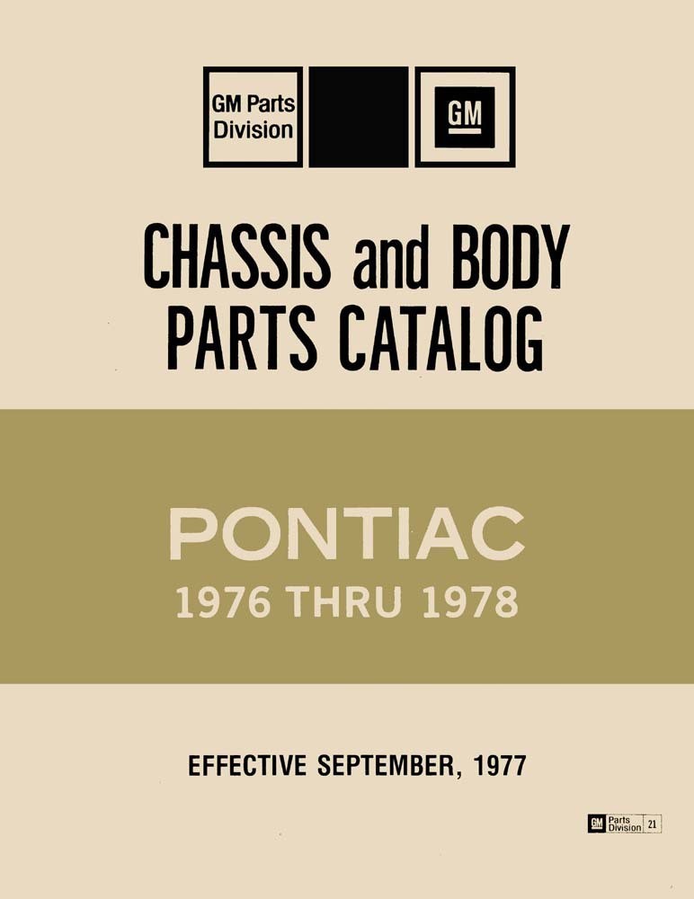 1976 1977 1978 Pontiac Parts Numbers Book List Guide Interchange OEM 1976 1977 1978 Pontiac Parts Numbers Book List Guide Interchange OEM