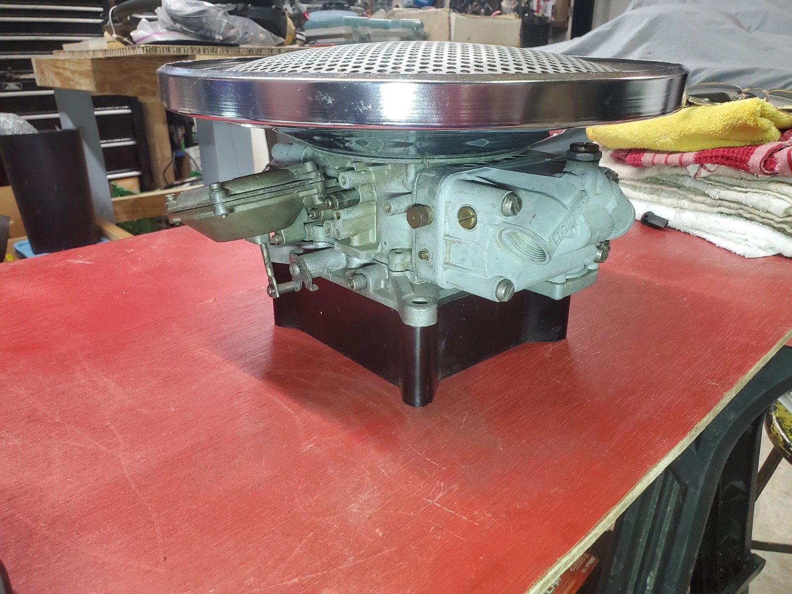 3 BARREL HOLLEY 950 CFM 3916-1S Yenko 427 L88 with Mr Gskt Fly Eye Air Cleaner 3 BARREL HOLLEY 950 CFM 3916-1S Yenko 427 L88 with Mr Gskt Fly Eye Air Cleaner