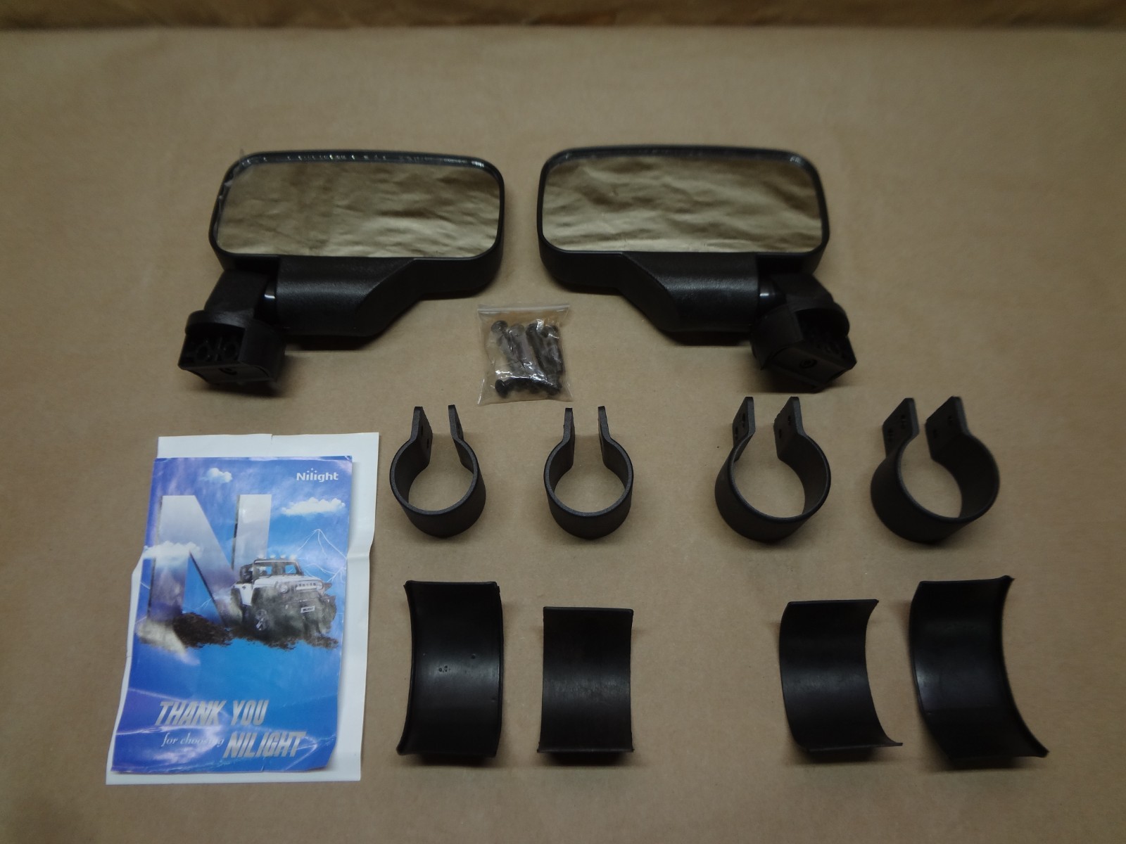 Nilight UTV-202 White Side Mirrors 1.6\ Nilight UTV-202 White Side Mirrors 1.6\