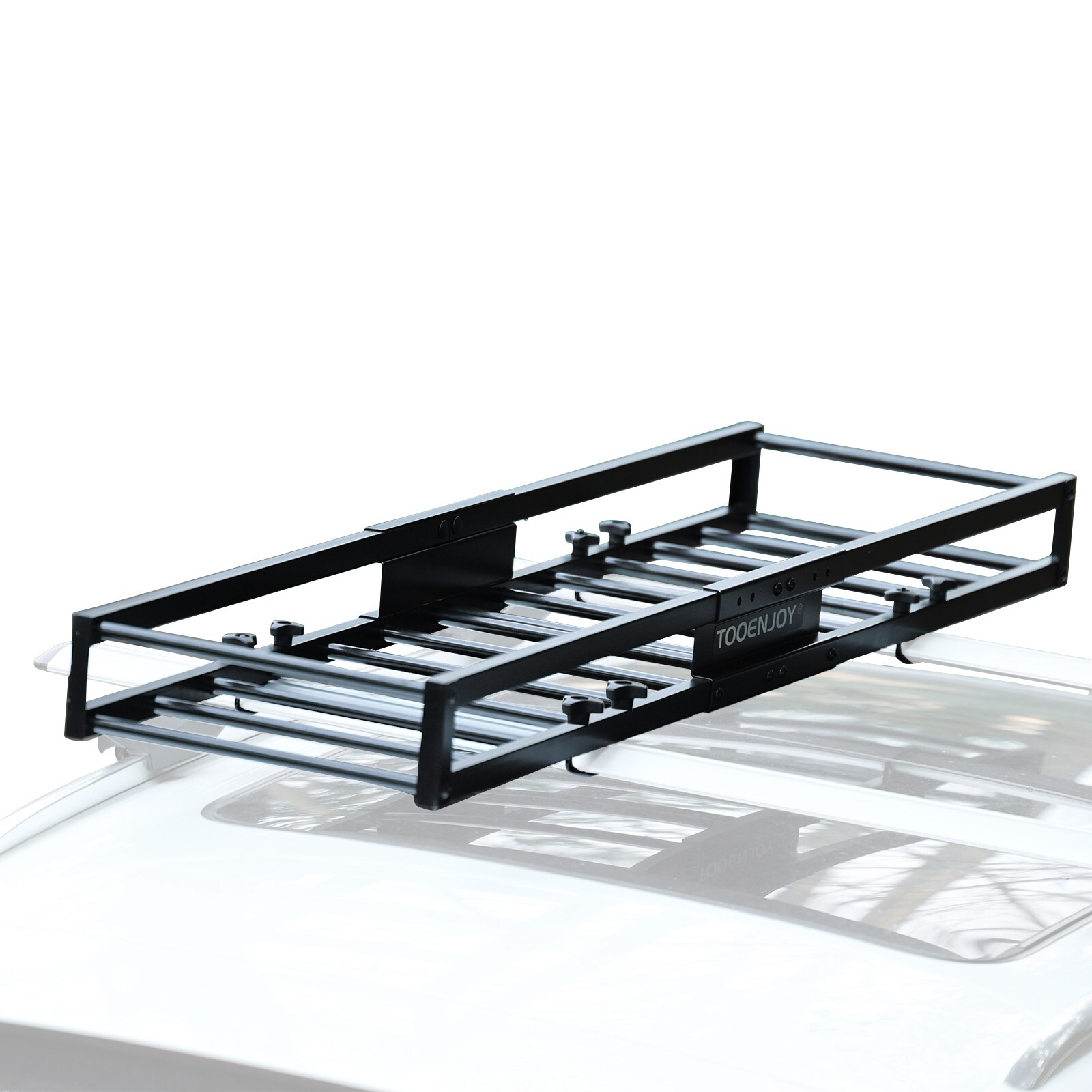 TOOENJOY 59x16x5 Inch Skinny Roof Rack Cargo Carrier Basket Top Luggage Holder TOOENJOY 59x16x5 Inch Skinny Roof Rack Cargo Carrier Basket Top Luggage Holder