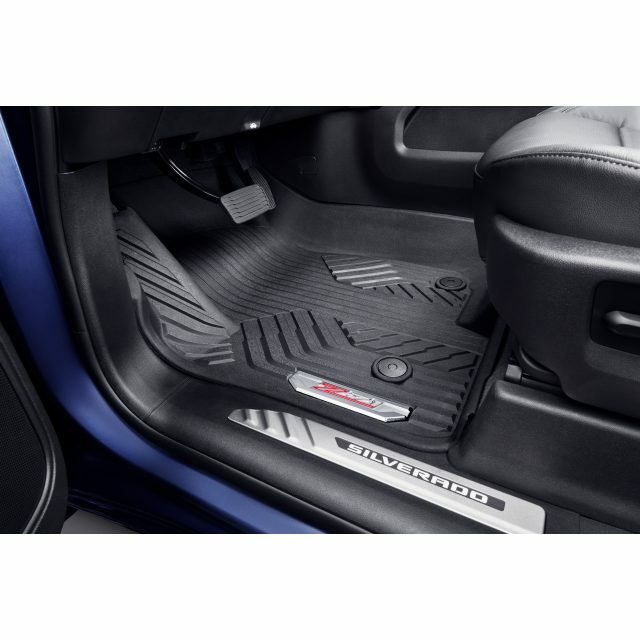 2019-2027 Chevrolet Silverado Z71 Crew Cab Front & Rear Floor Liners Black OEM 2019-2027 Chevrolet Silverado Z71 Crew Cab Front & Rear Floor Liners Black OEM