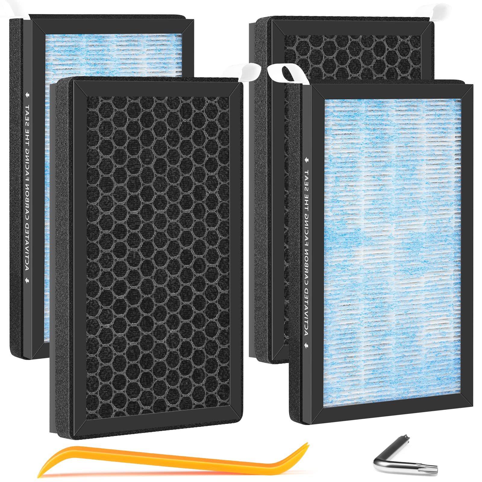 4 Pack Air Filter for Tesla Model 3 Tesla Y Cabin Air Filter Replacemen