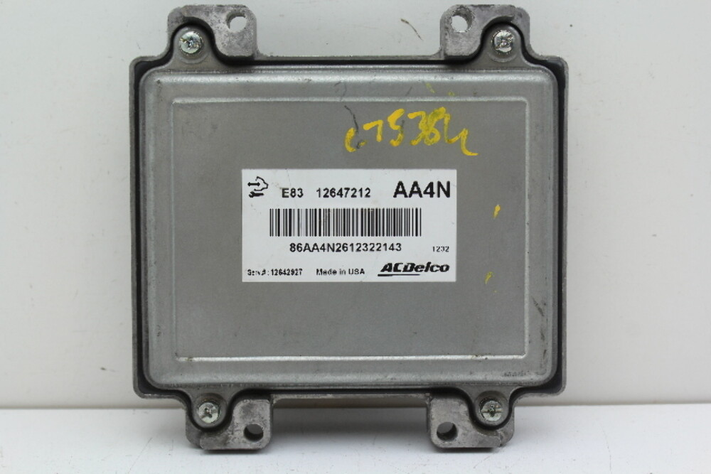 09-14 Pontiac G3 12642927 Computer Brain Engine Control ECU ECM EBX Module 09-14 Pontiac G3 12642927 Computer Brain Engine Control ECU ECM EBX Module