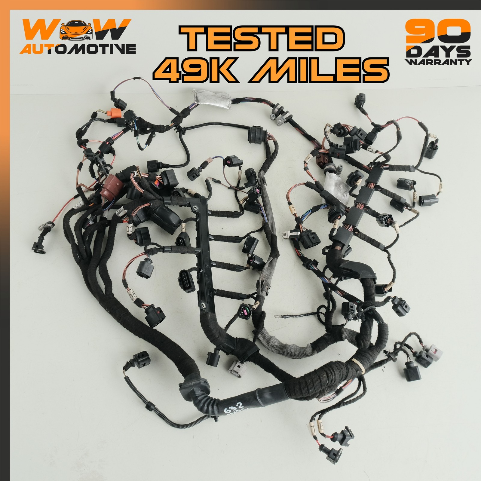 04-17 BENTLEY CONTINENTAL GTC FRONT ENGINE IGNITION WIRE CABLE HARNESS OEM