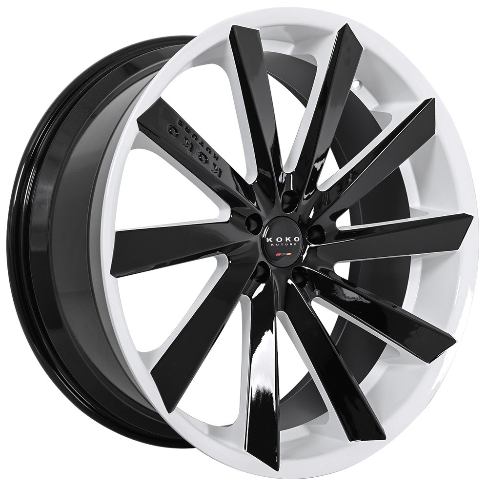 20x9/20x10.5 Koko Kuture Wheels Kapan Gloss Black White Inner Rims (4pcs) 20x9/20x10.5 Koko Kuture Wheels Kapan Gloss Black White Inner Rims (4pcs)