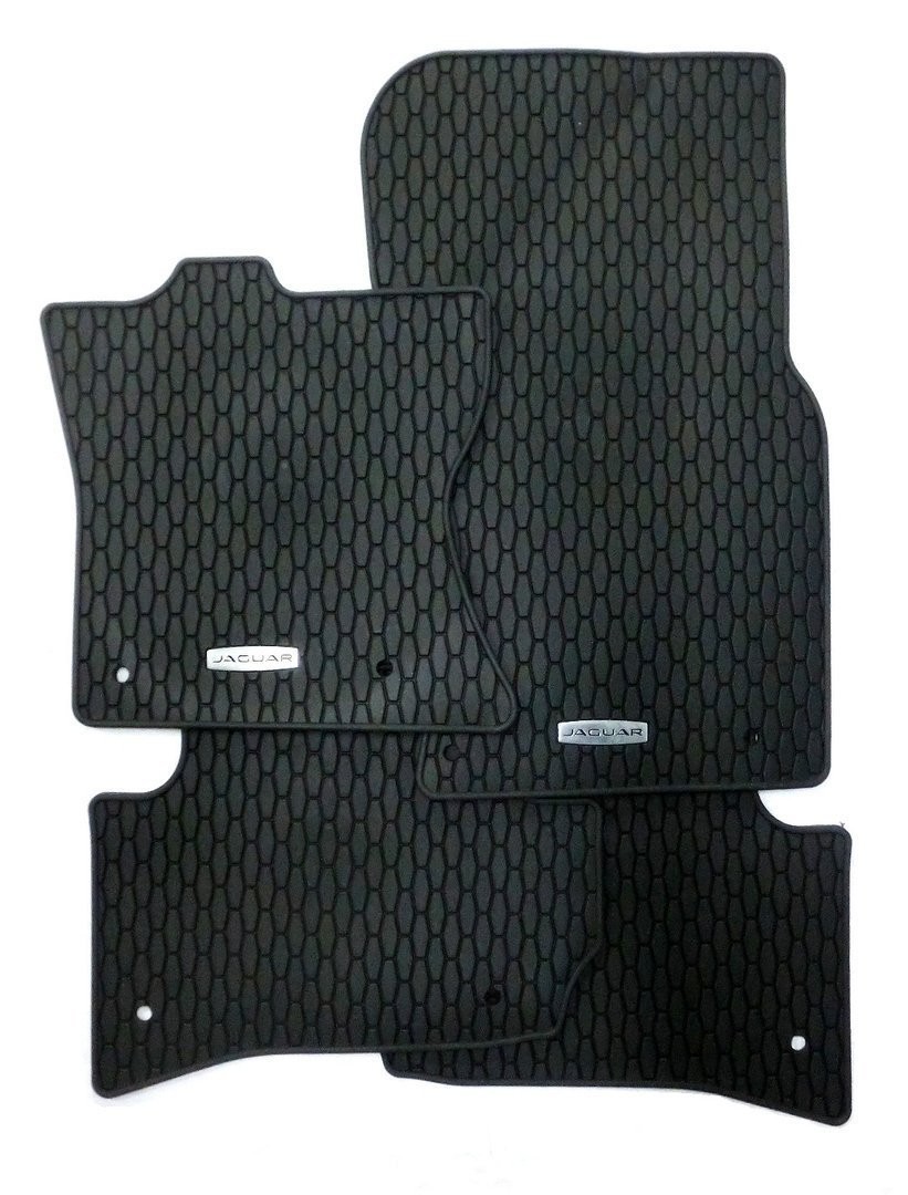 2016-2026 Jaguar F-Pace OEM Rubber Floor Mats. Set of 4 pcs. Part # T4A5564