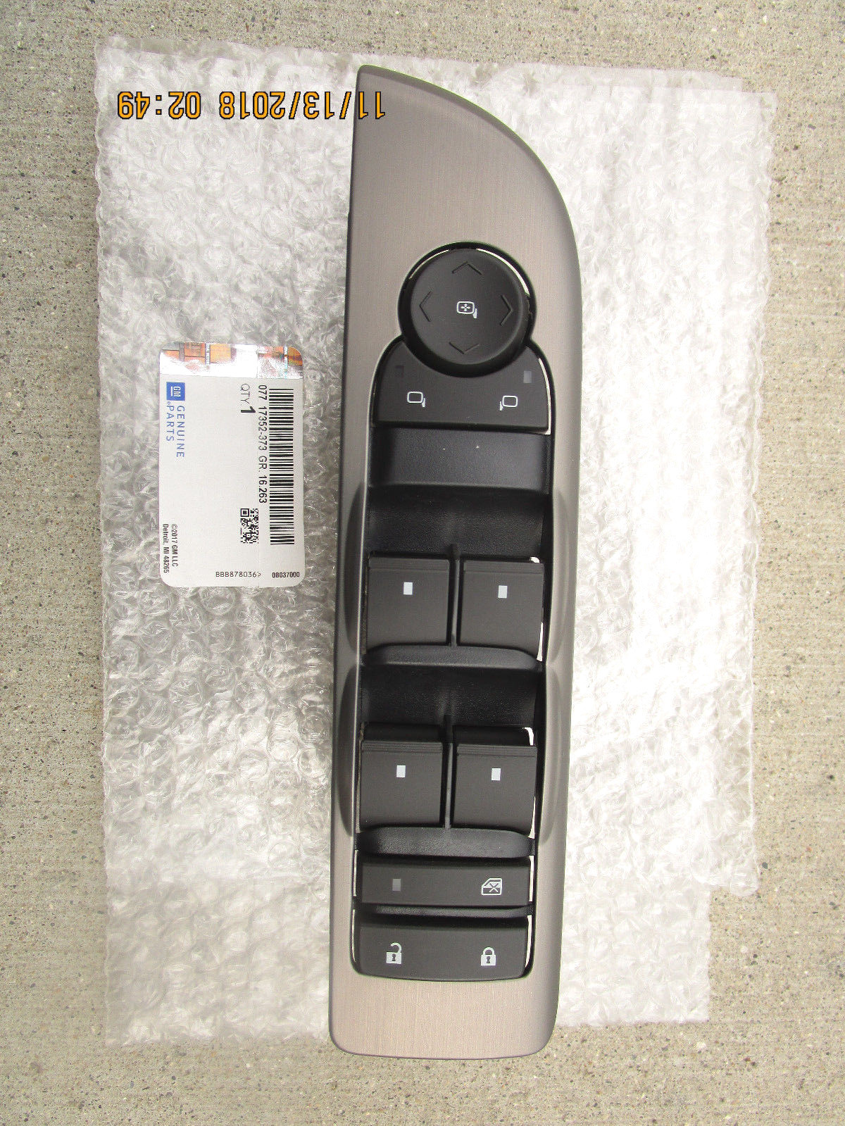 10 - 13 CHEVY SILVERADO 4D CREW CAB MASTER POWER WINDOW SWITCH NEW 20877677