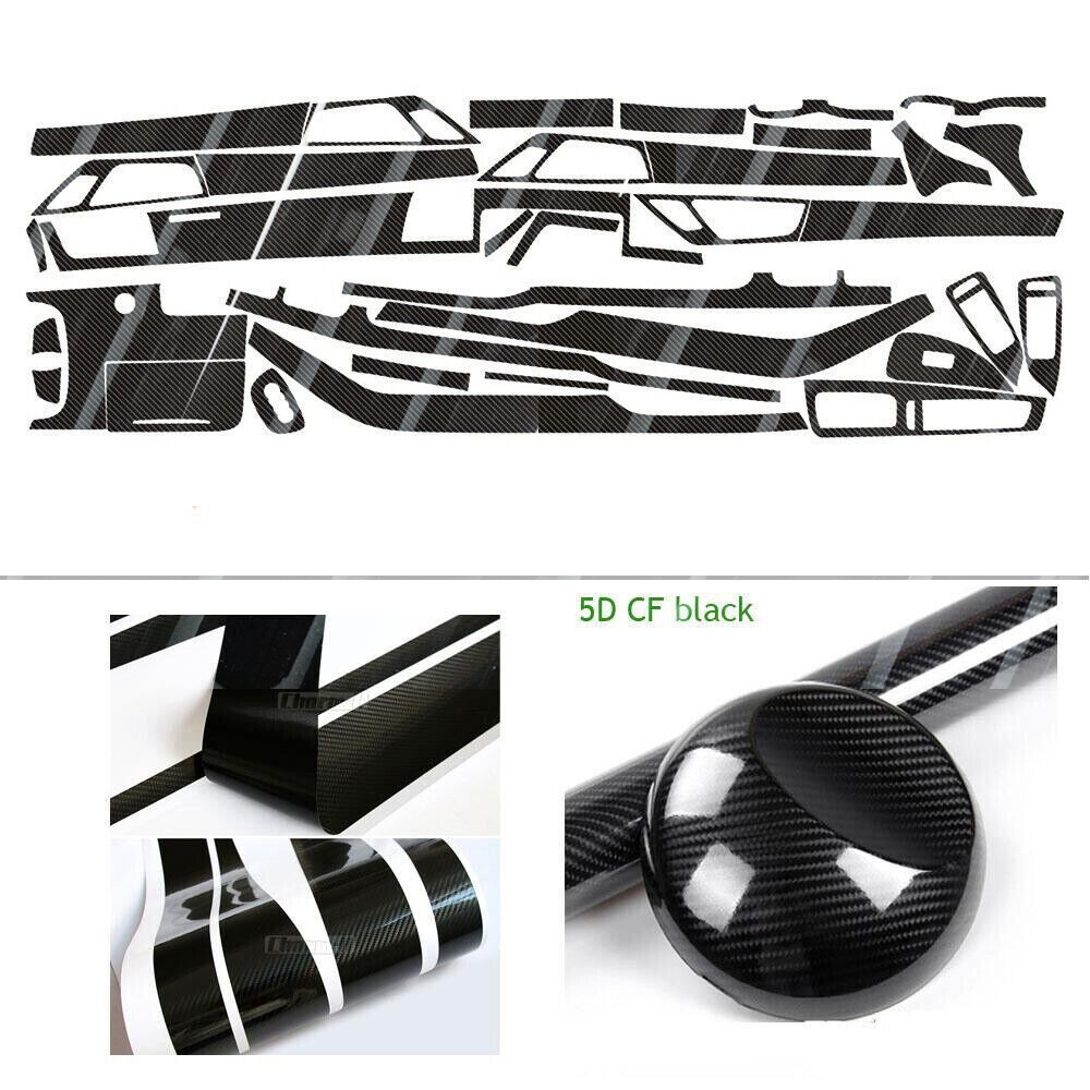 For Audi A8 D4 2011-2018 5D Carbon Fiber Pattern Interior DIY Trim Decals
